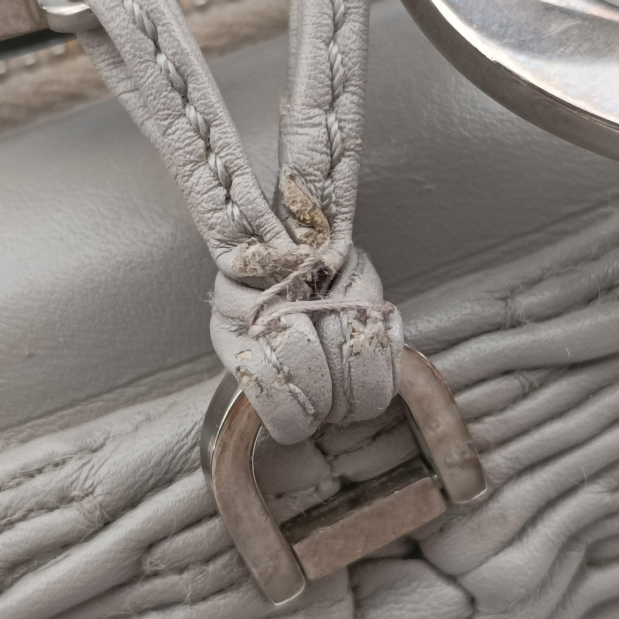 Secondhand Christian Dior Karenina Grey lambskin  handbag | stylenewstar