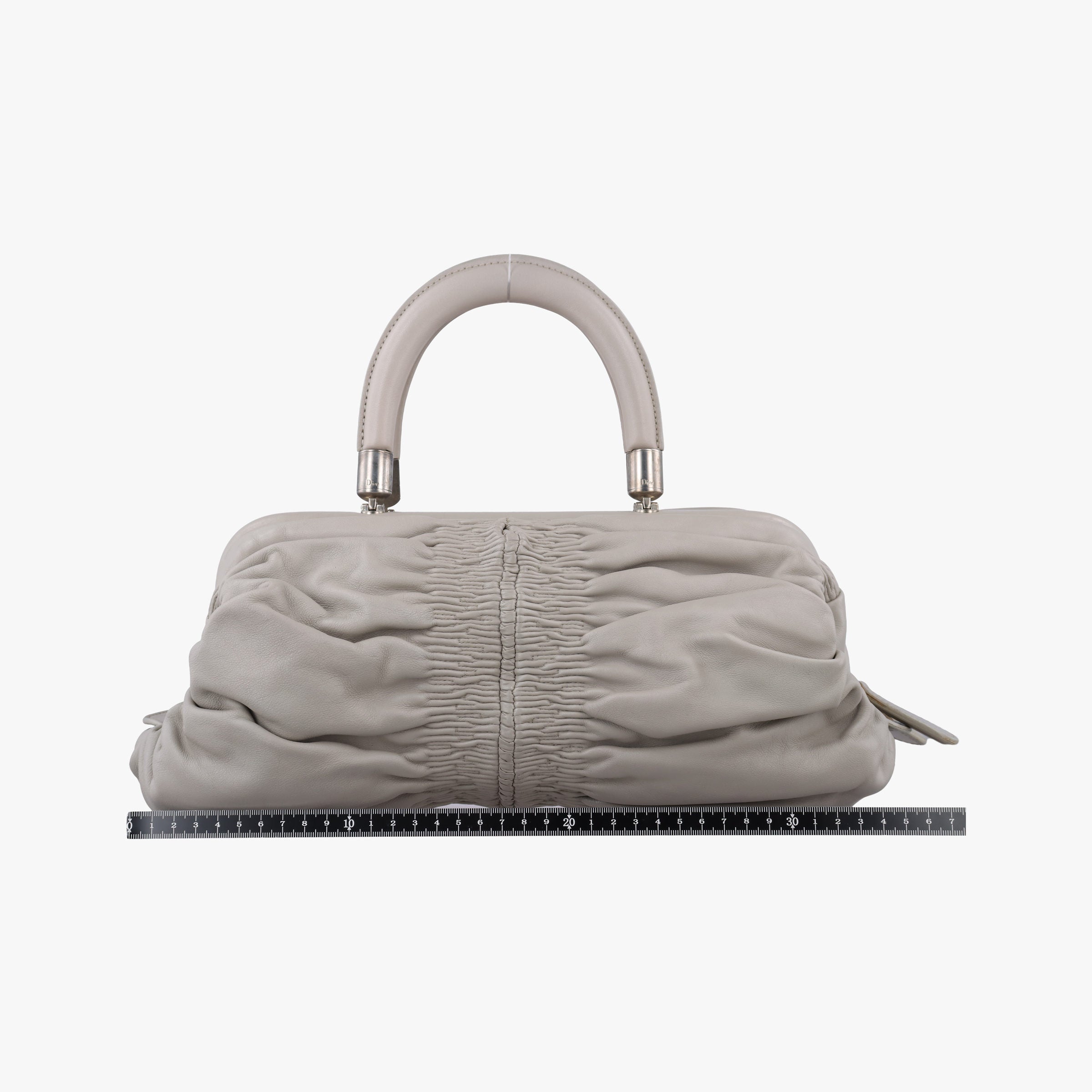 Secondhand Christian Dior Karenina Grey lambskin  handbag | stylenewstar