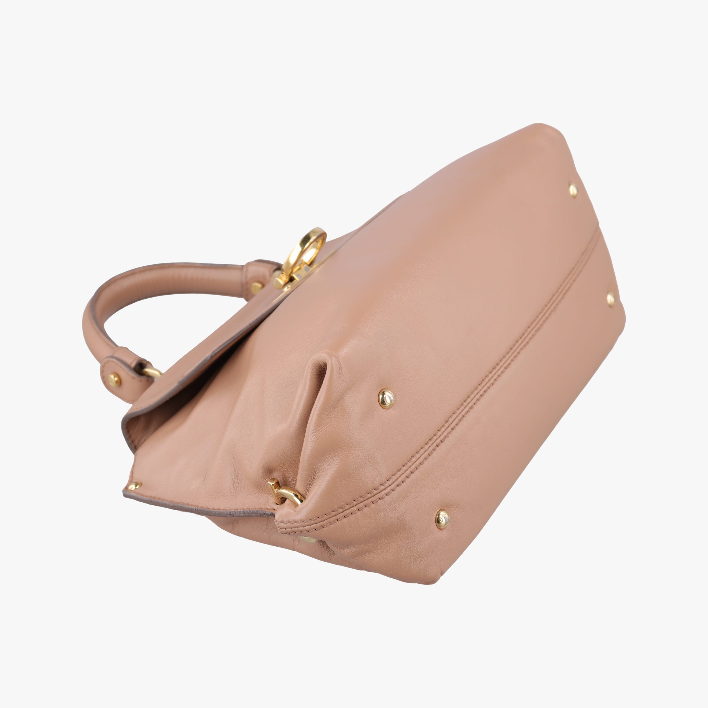 Secondhand Ferragamo Sofia Beige Leather  shoulderbag | stylenewstar