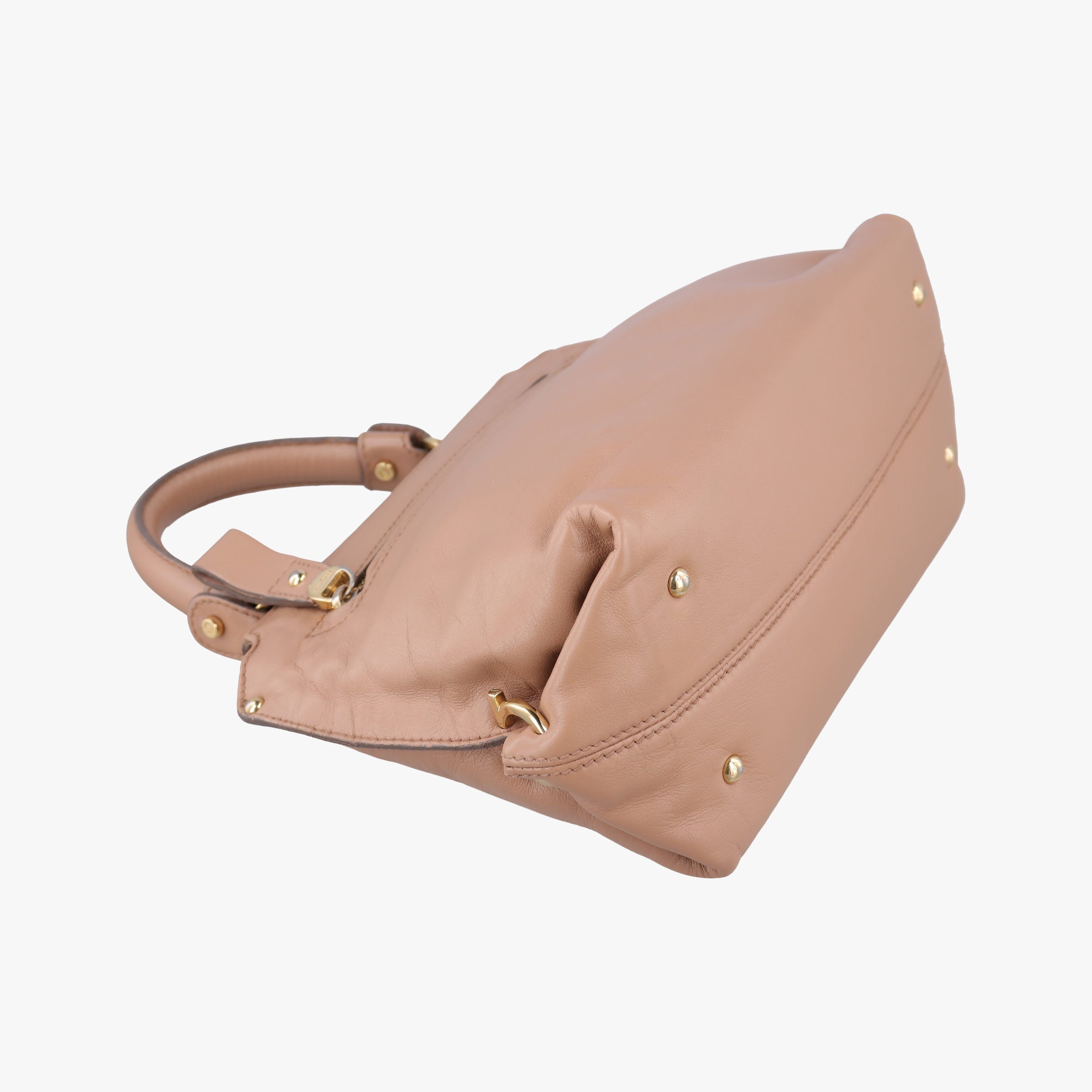 Secondhand Ferragamo Sofia Beige Leather  shoulderbag | stylenewstar