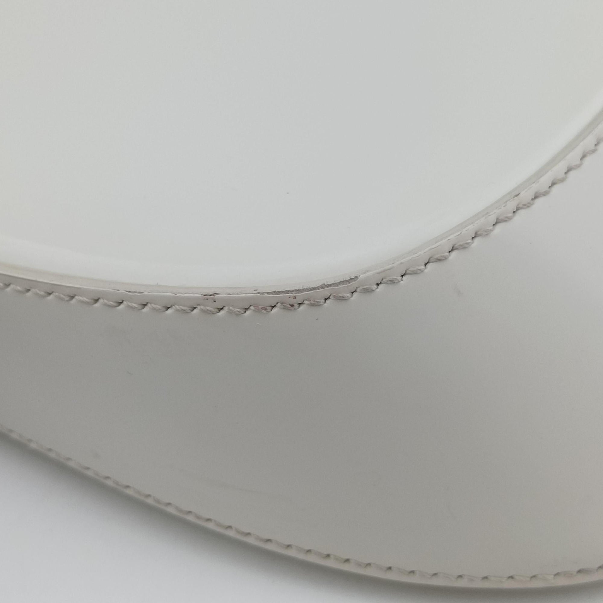 Secondhand Prada Cleo White Brushed leather 1BC499 shoulderbag | stylenewstar