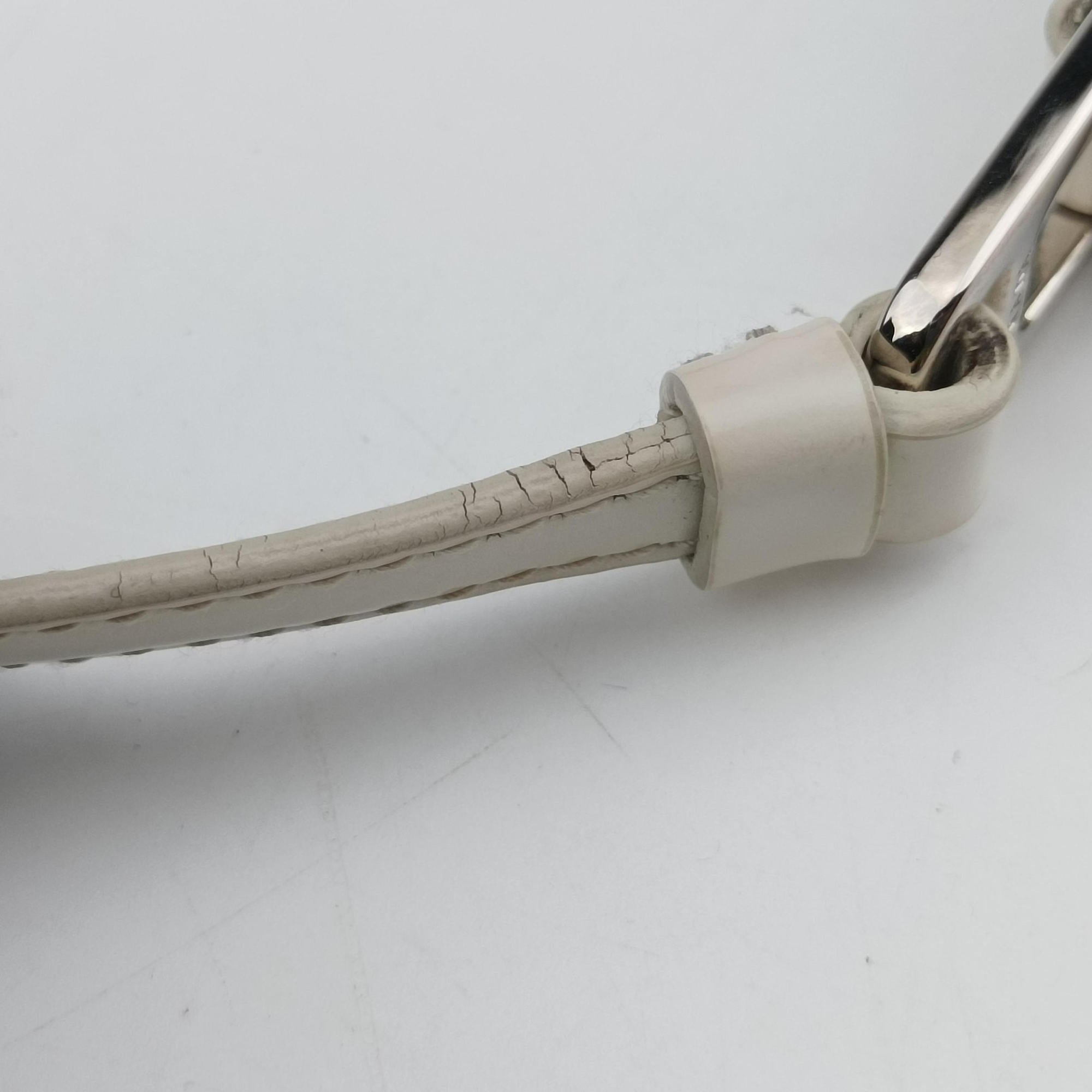 Secondhand Prada Cleo White Brushed leather 1BC499 shoulderbag | stylenewstar