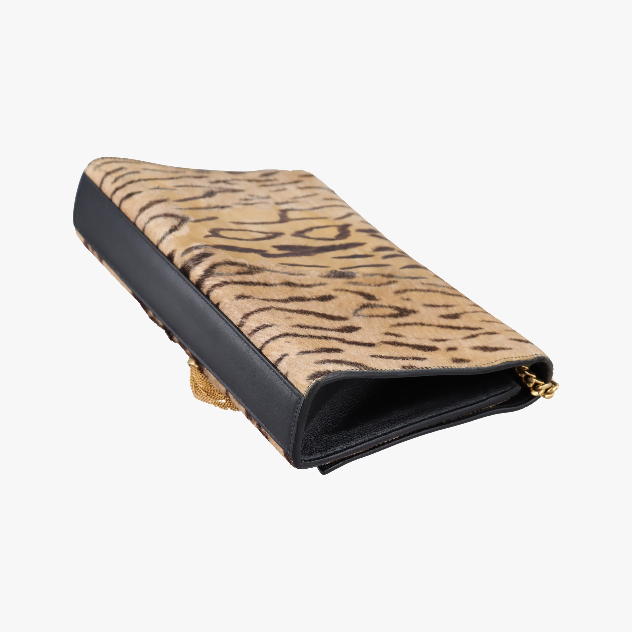 Pre-owned Yves Saint Laurent KATE Brown×Multicolour ponyhair 354120 shoulderbag | stylenewstar