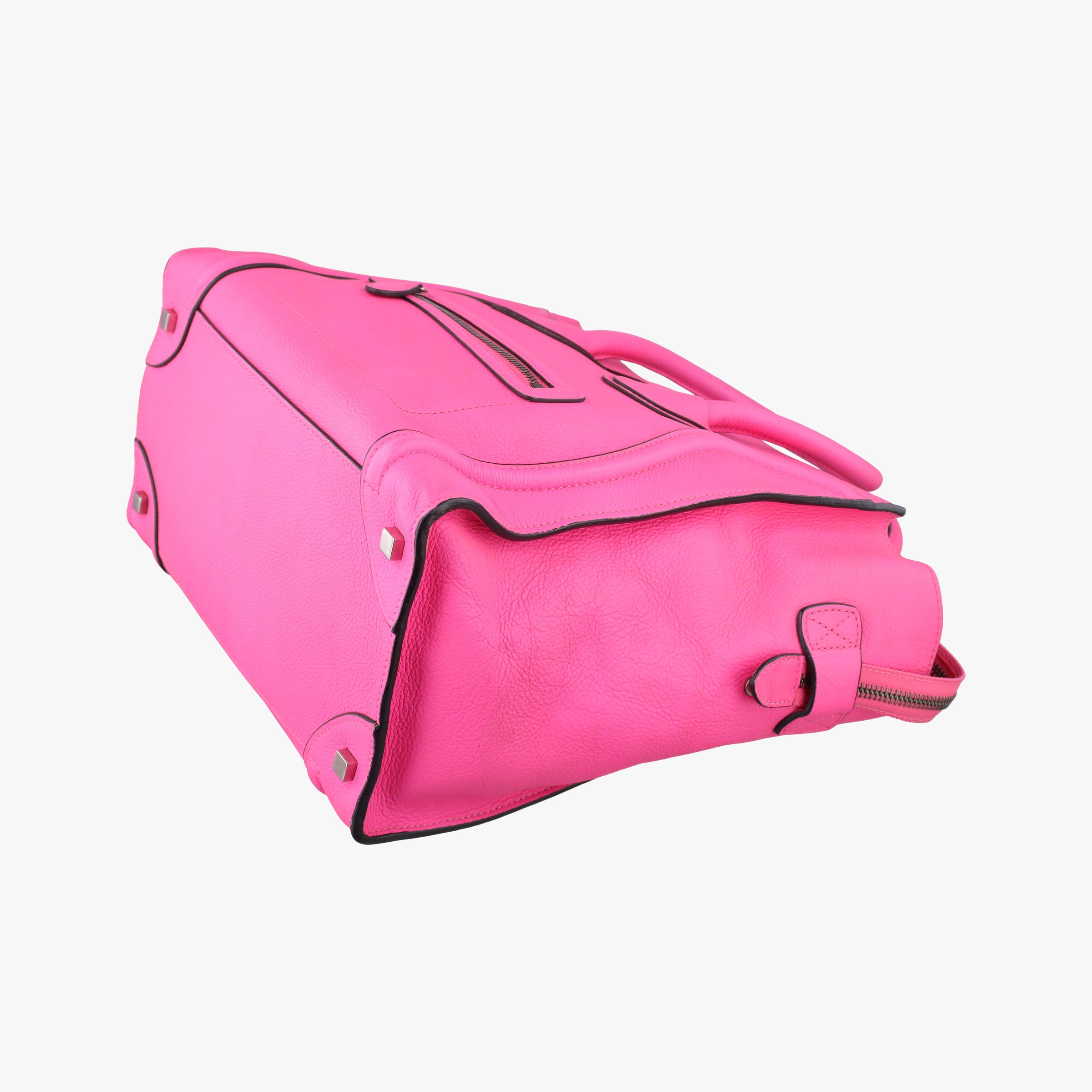 Pre-owned Celine Luggage Mini Shopper Pink Leather  handbag | stylenewstar