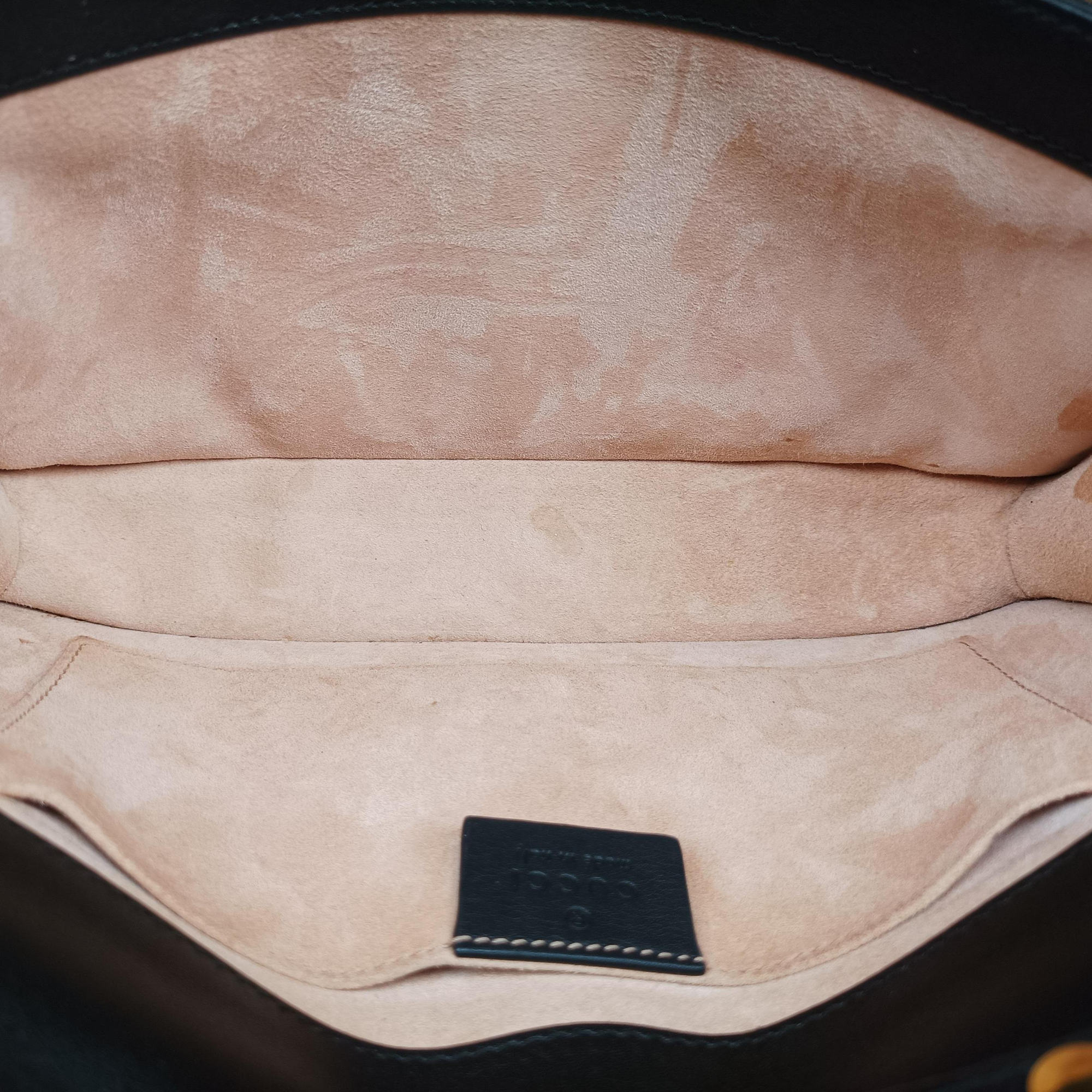 Secondhand Gucci Patchwork Cat Head Multicolor GG Supreme Canvas× Python×Suede 499822 shoulderbag | stylenewstar