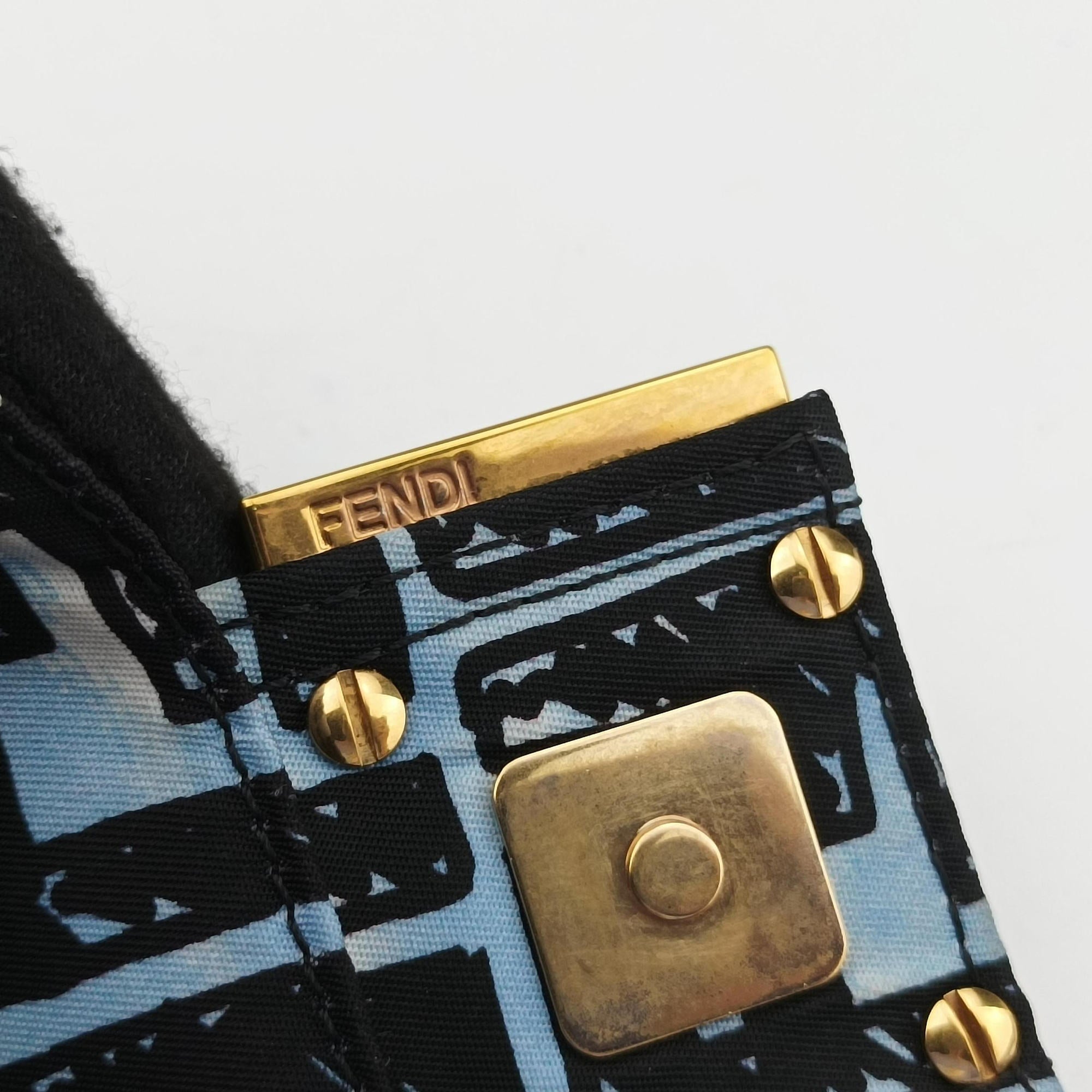 Pre-owned Fendi Mamma Bucket Black nylon 8BR784 shoulderbag | stylenewstar
