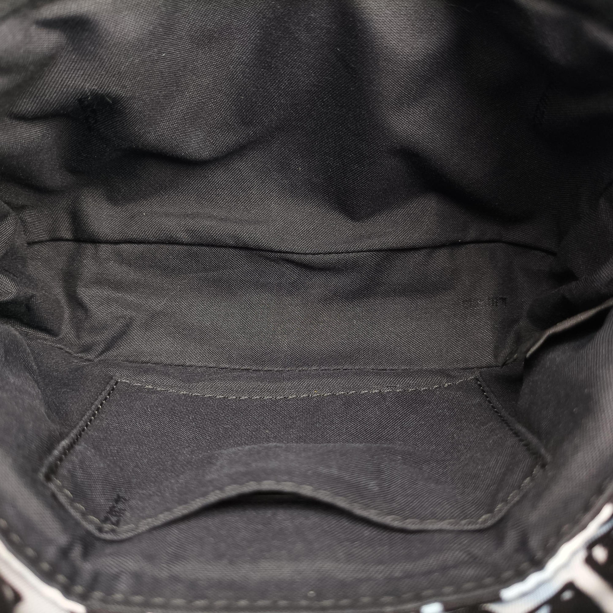 Pre-owned Fendi Mamma Bucket Black nylon 8BR784 shoulderbag | stylenewstar