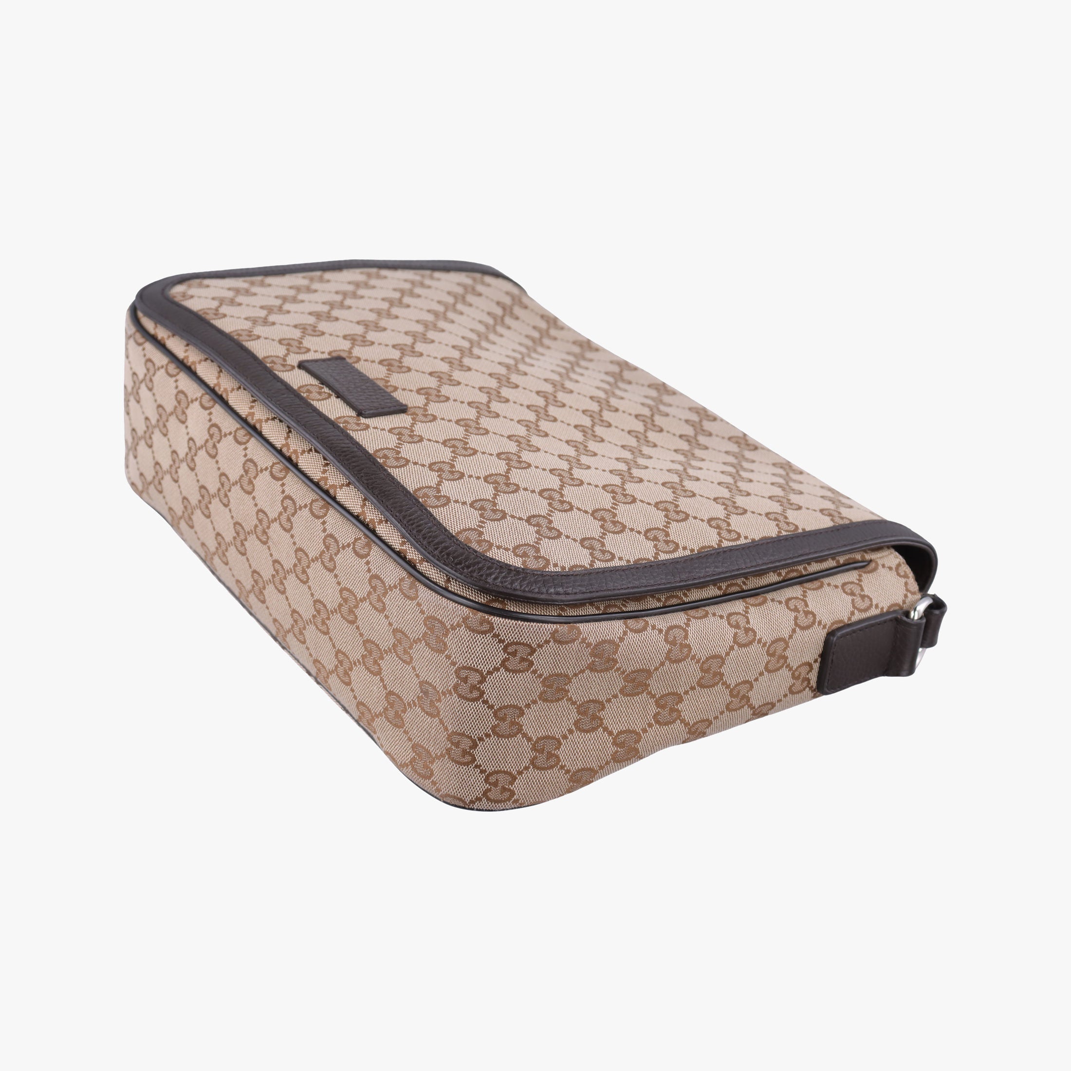 Pre-owned Gucci messenger Beige × brown GG canvas×Leather 449171 shoulderbag | stylenewstar