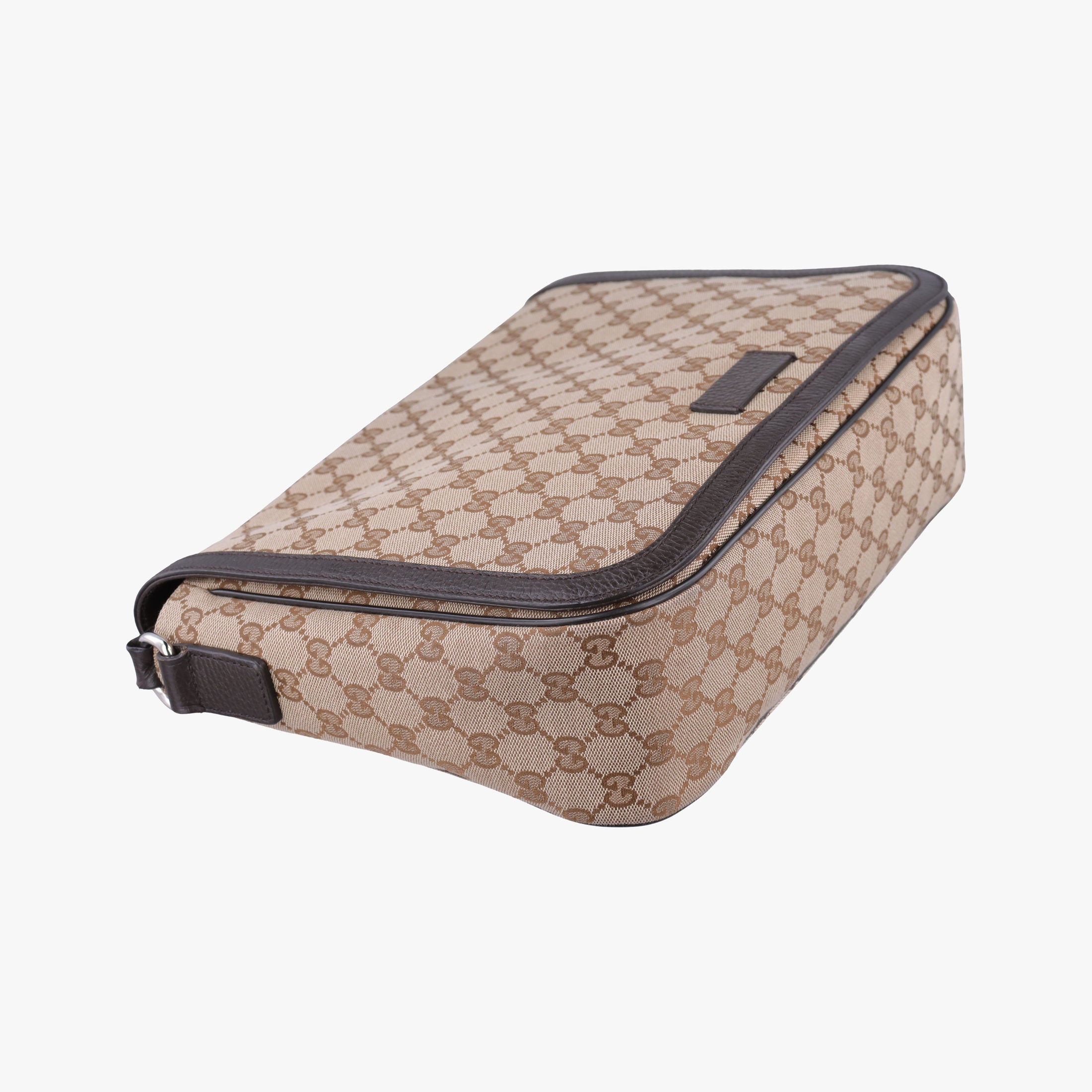 Pre-owned Gucci messenger Beige × brown GG canvas×Leather 449171 shoulderbag | stylenewstar