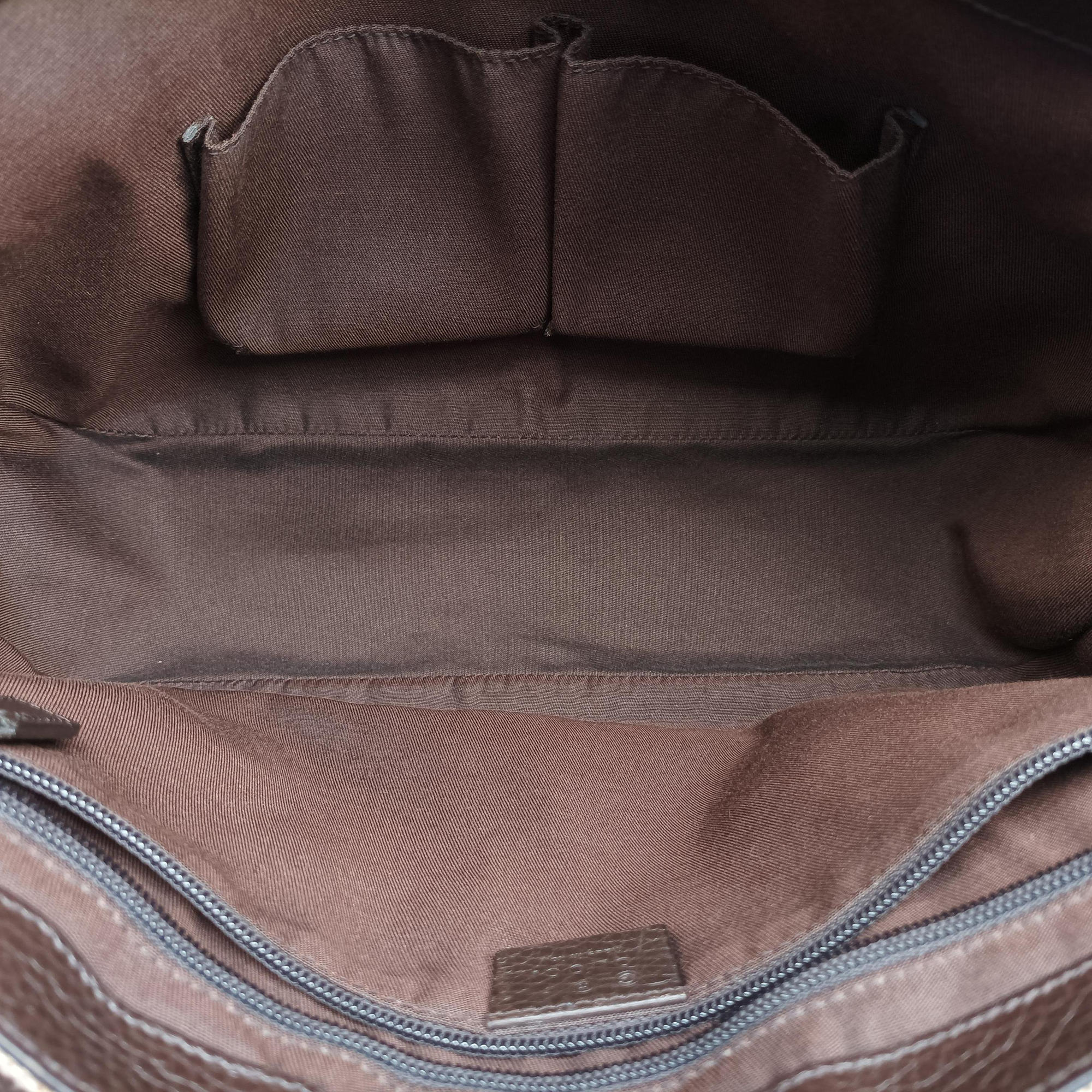 Pre-owned Gucci messenger Beige × brown GG canvas×Leather 449171 shoulderbag | stylenewstar