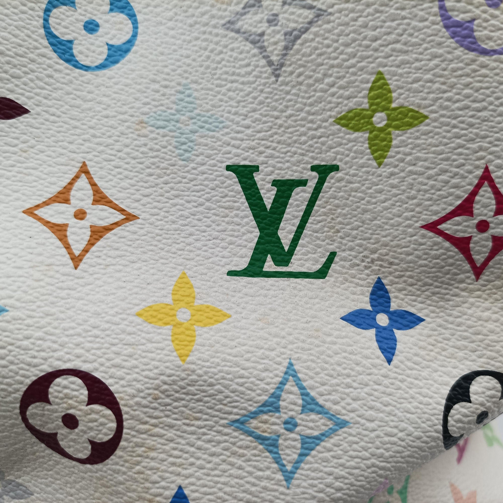 Secondhand Louis Vuitton Petit NOe white Monogram Multicolor M42229 shoulderbag | stylenewstar