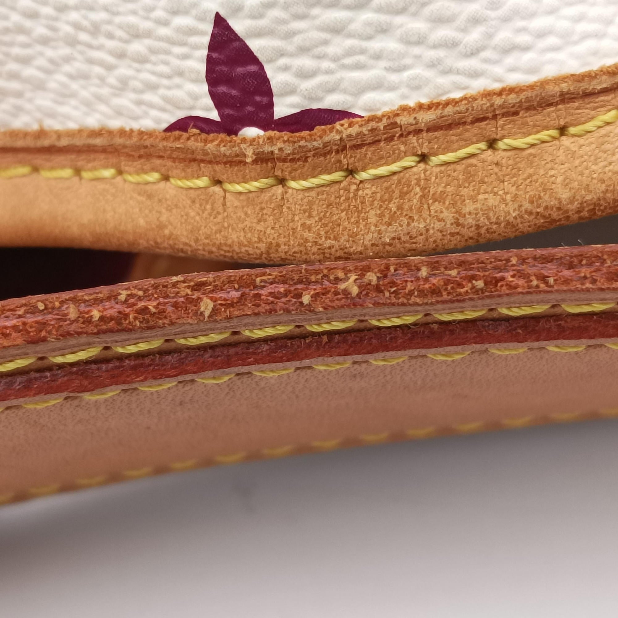 Secondhand Louis Vuitton Petit NOe white Monogram Multicolor M42229 shoulderbag | stylenewstar