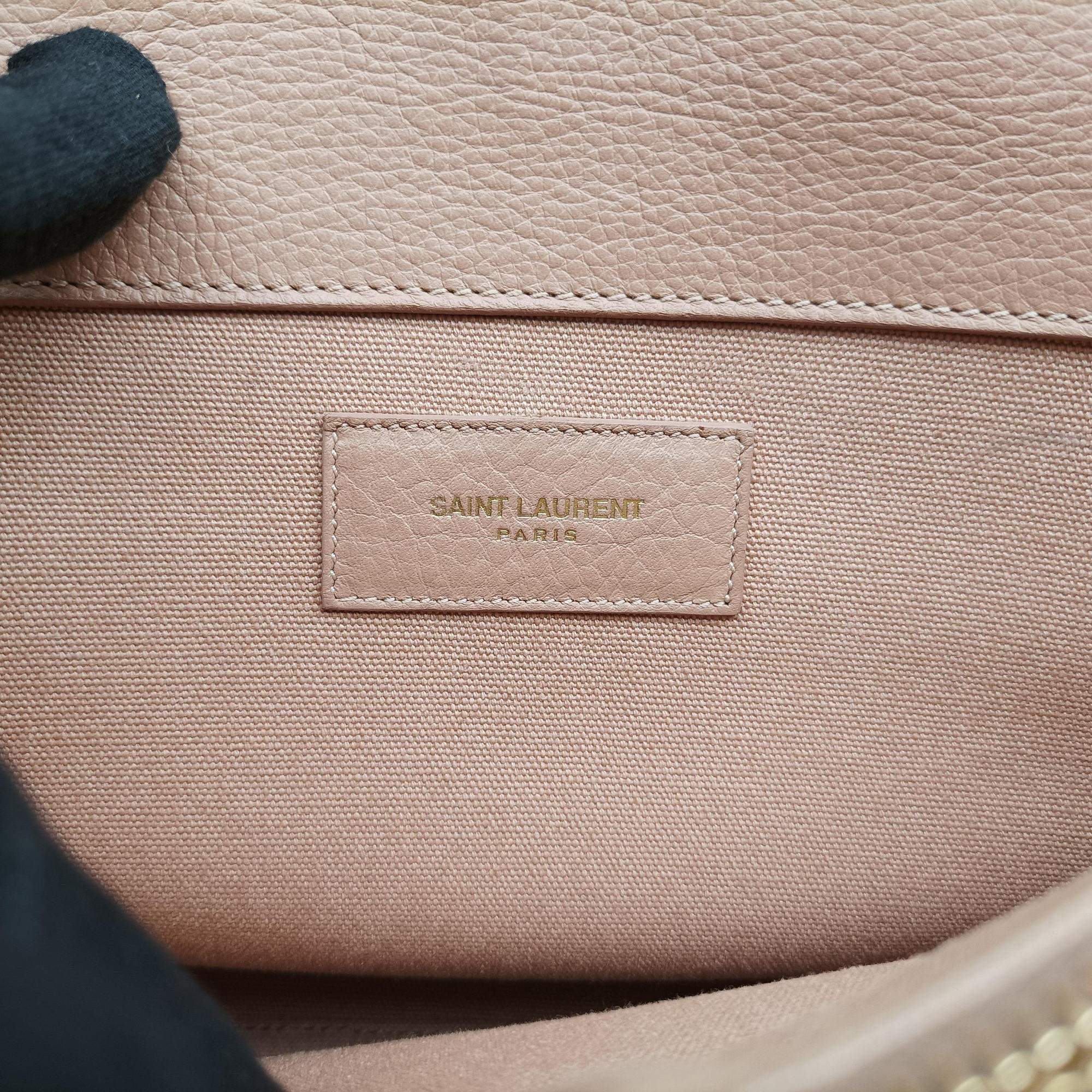 Pre-owned Yves Saint Laurent Muse Two Beige Leather 313499 shoulderbag | stylenewstar