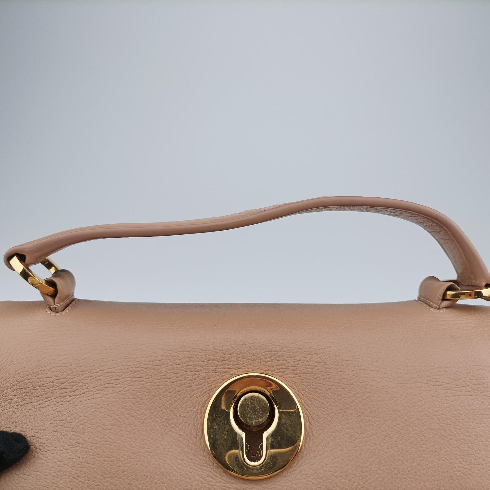 Pre-owned Yves Saint Laurent Muse Two Beige Leather 313499 shoulderbag | stylenewstar