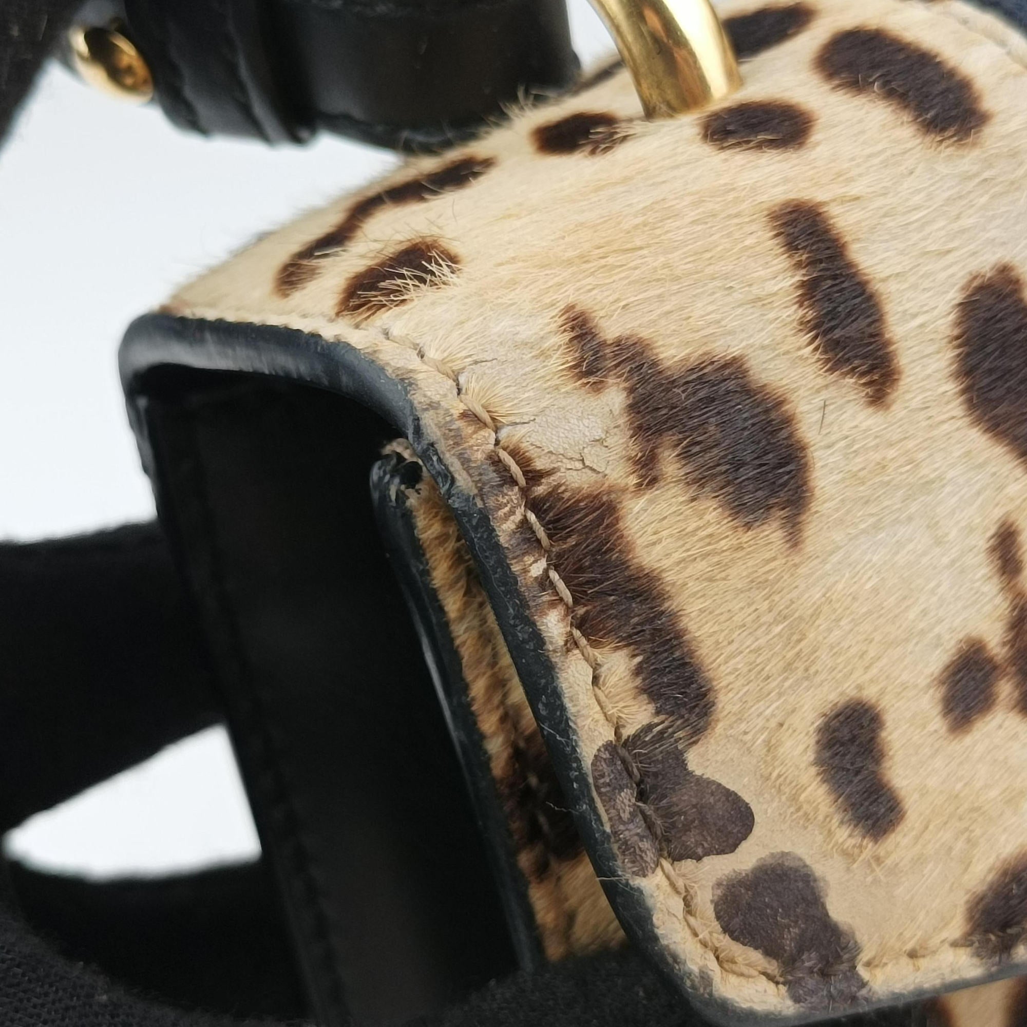 Secondhand Gucci Sylvie Multicolour ponyhair×Leather 470270 shoulderbag | stylenewstar