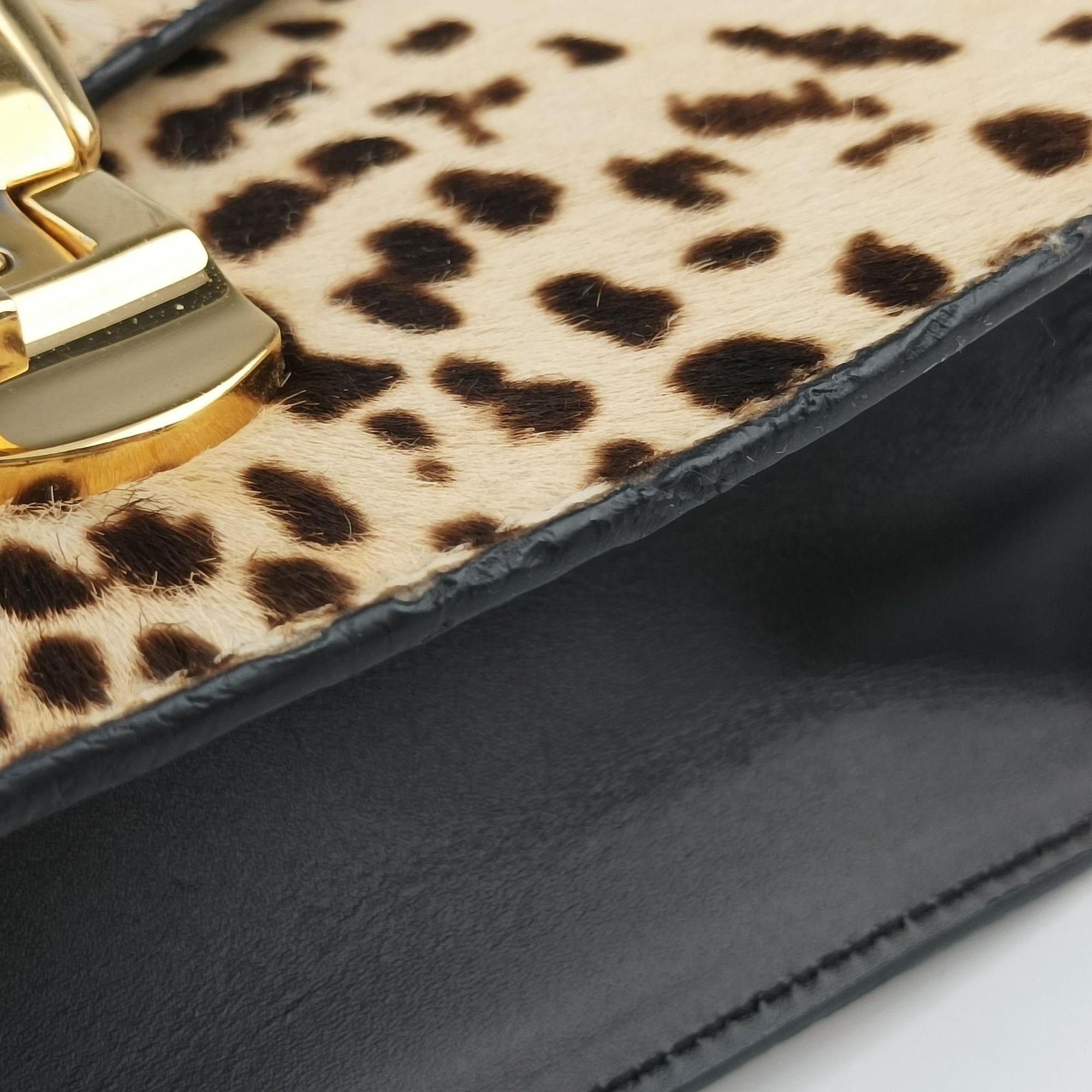Secondhand Gucci Sylvie Multicolour ponyhair×Leather 470270 shoulderbag | stylenewstar