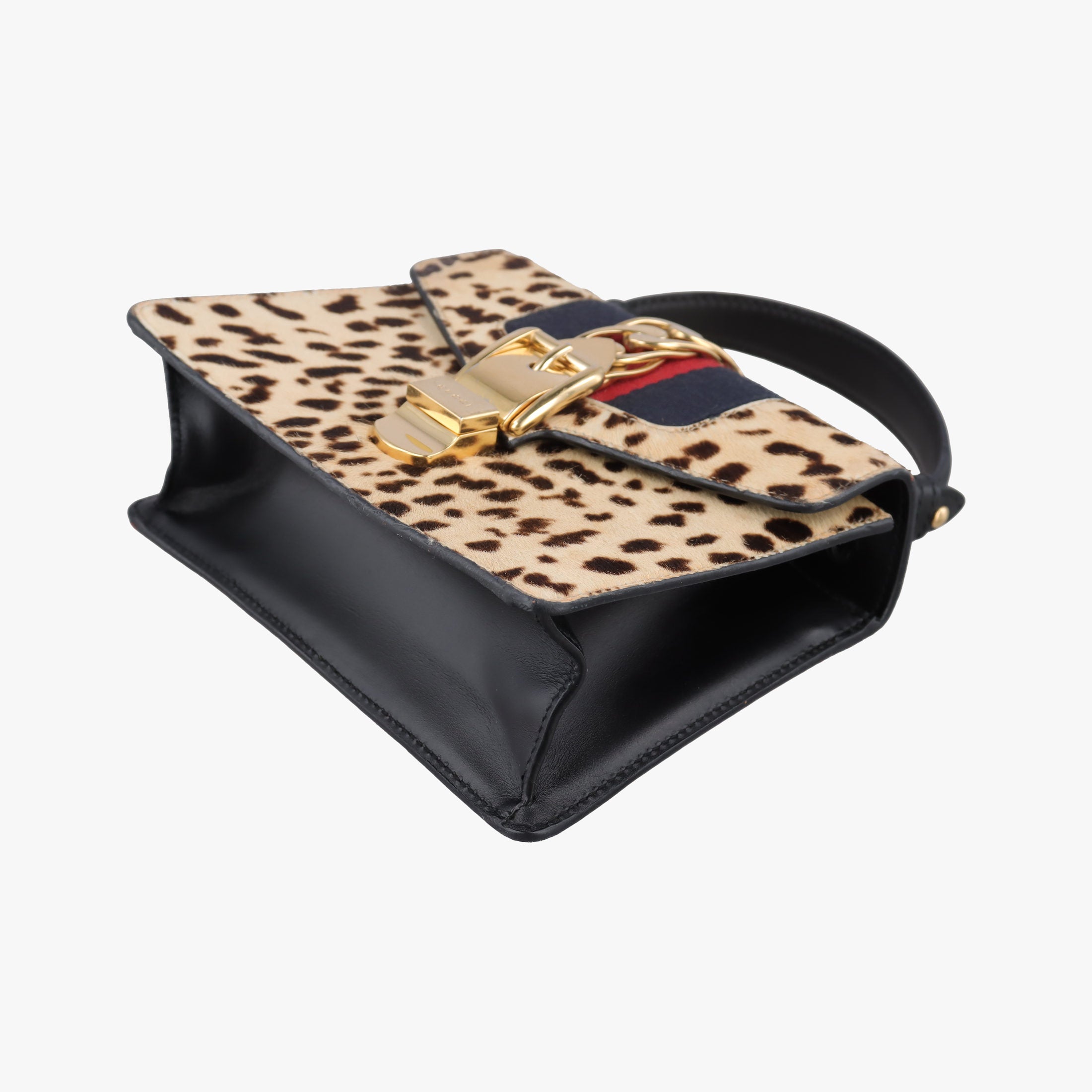 Secondhand Gucci Sylvie Multicolour ponyhair×Leather 470270 shoulderbag | stylenewstar
