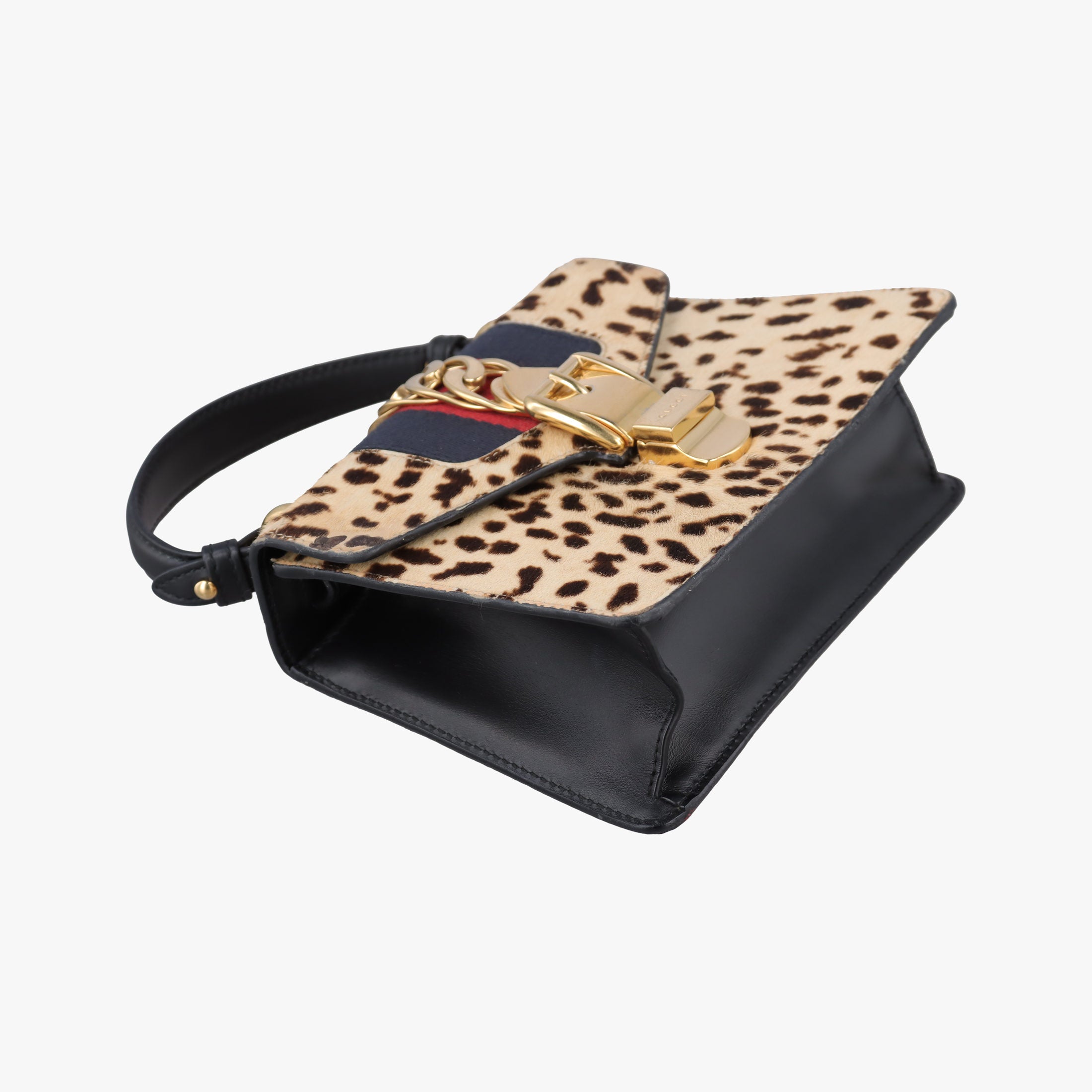 Secondhand Gucci Sylvie Multicolour ponyhair×Leather 470270 shoulderbag | stylenewstar