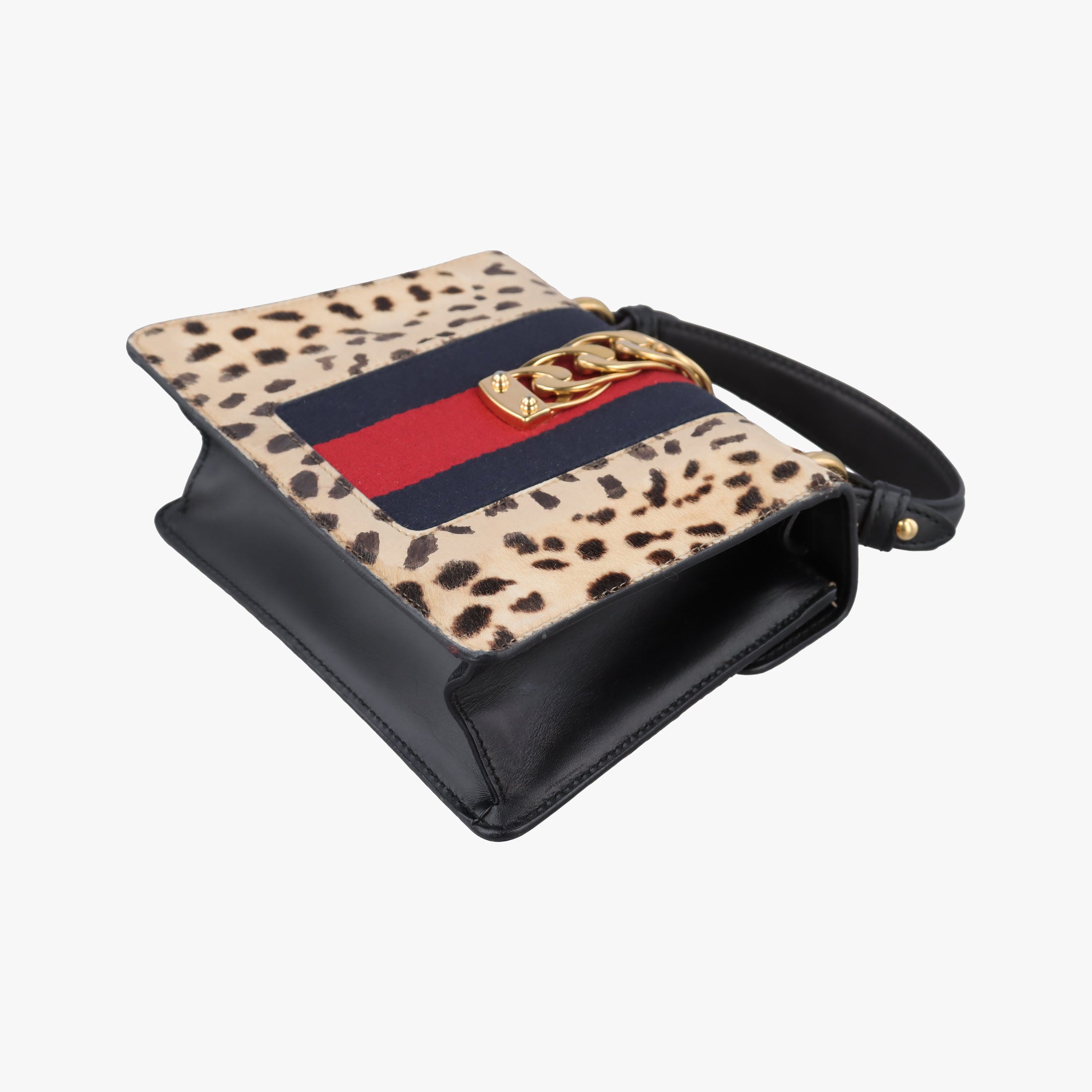 Secondhand Gucci Sylvie Multicolour ponyhair×Leather 470270 shoulderbag | stylenewstar