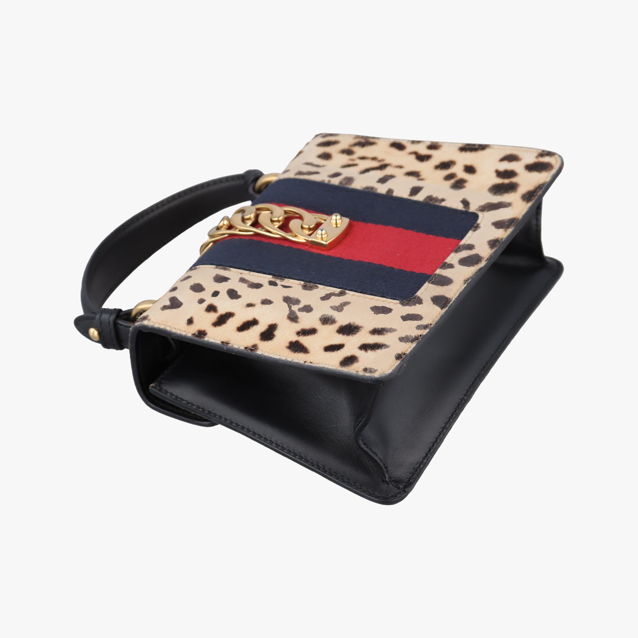 Secondhand Gucci Sylvie Multicolour ponyhair×Leather 470270 shoulderbag | stylenewstar