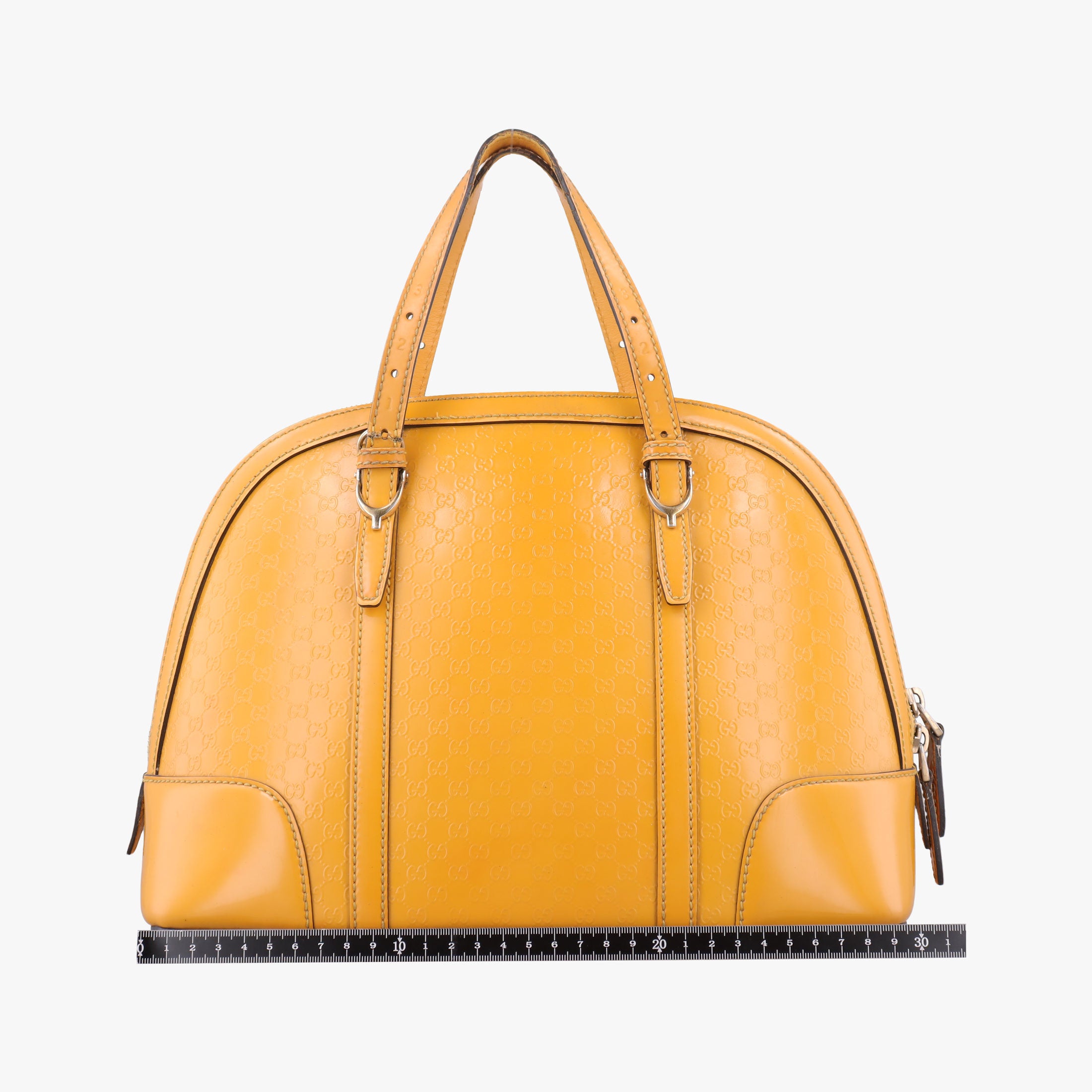 Pre-owned Gucci Microguccissima Yellow Patent Leather 309617 shoulderbag | stylenewstar