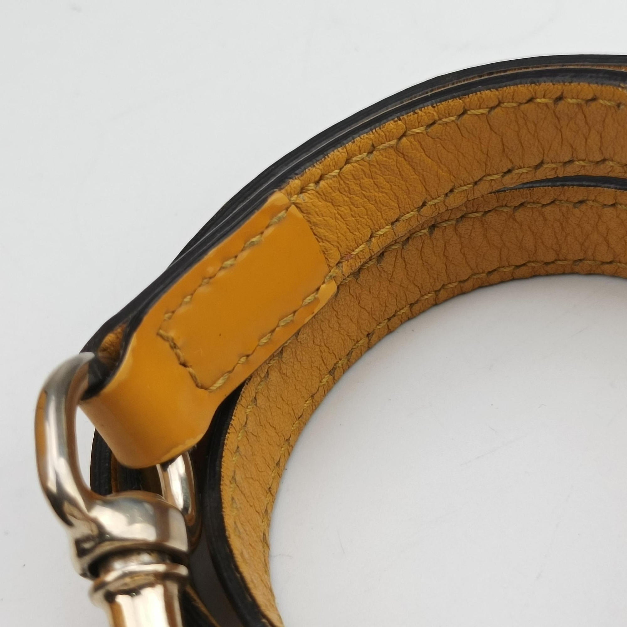 Pre-owned Gucci Microguccissima Yellow Patent Leather 309617 shoulderbag | stylenewstar