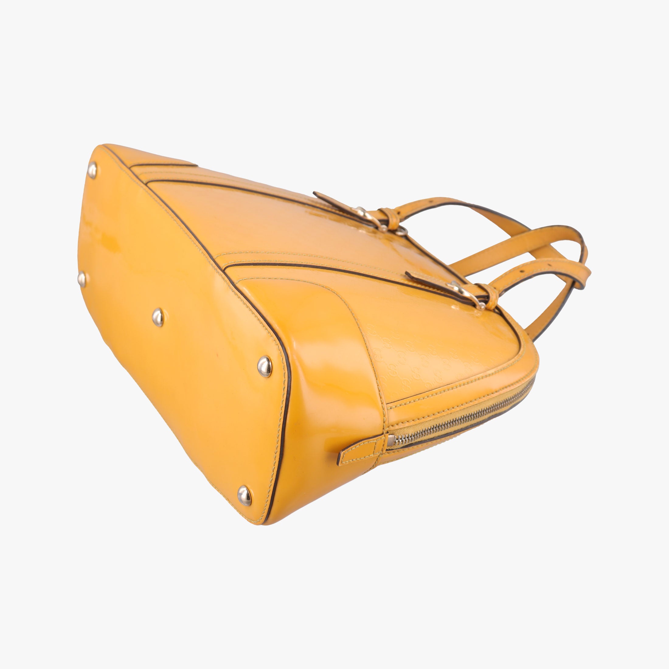 Pre-owned Gucci Microguccissima Yellow Patent Leather 309617 shoulderbag | stylenewstar