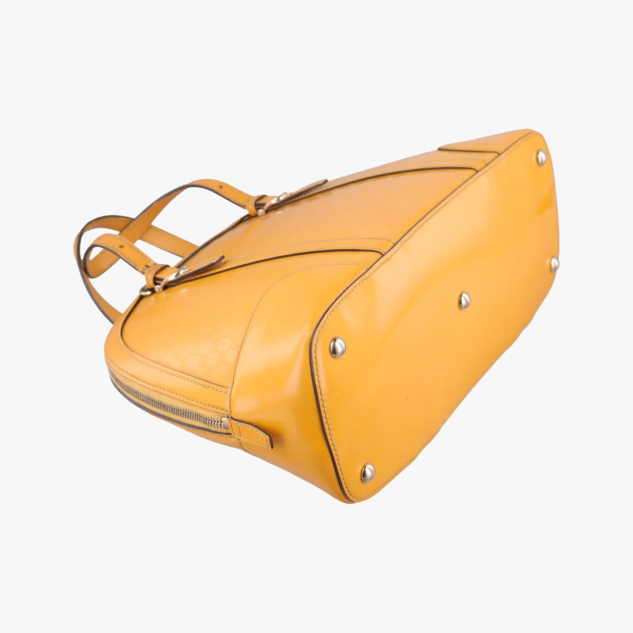 Pre-owned Gucci Microguccissima Yellow Patent Leather 309617 shoulderbag | stylenewstar