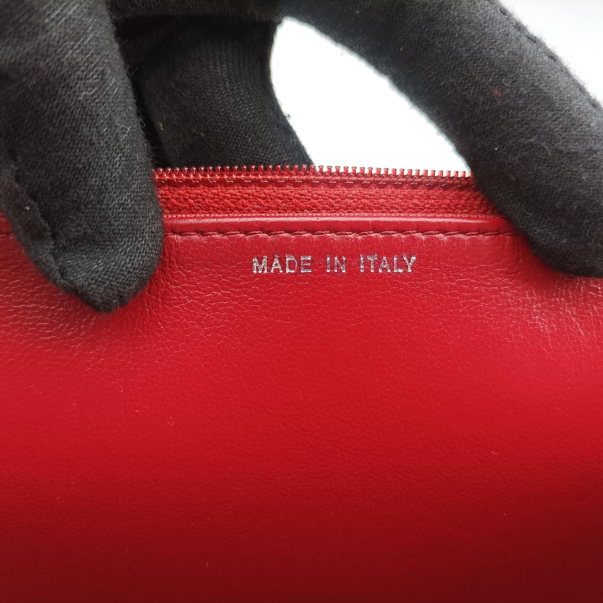 Pre-owned Chanel Matelasse coco mark Red lambskin A33814 shoulderbag | stylenewstar