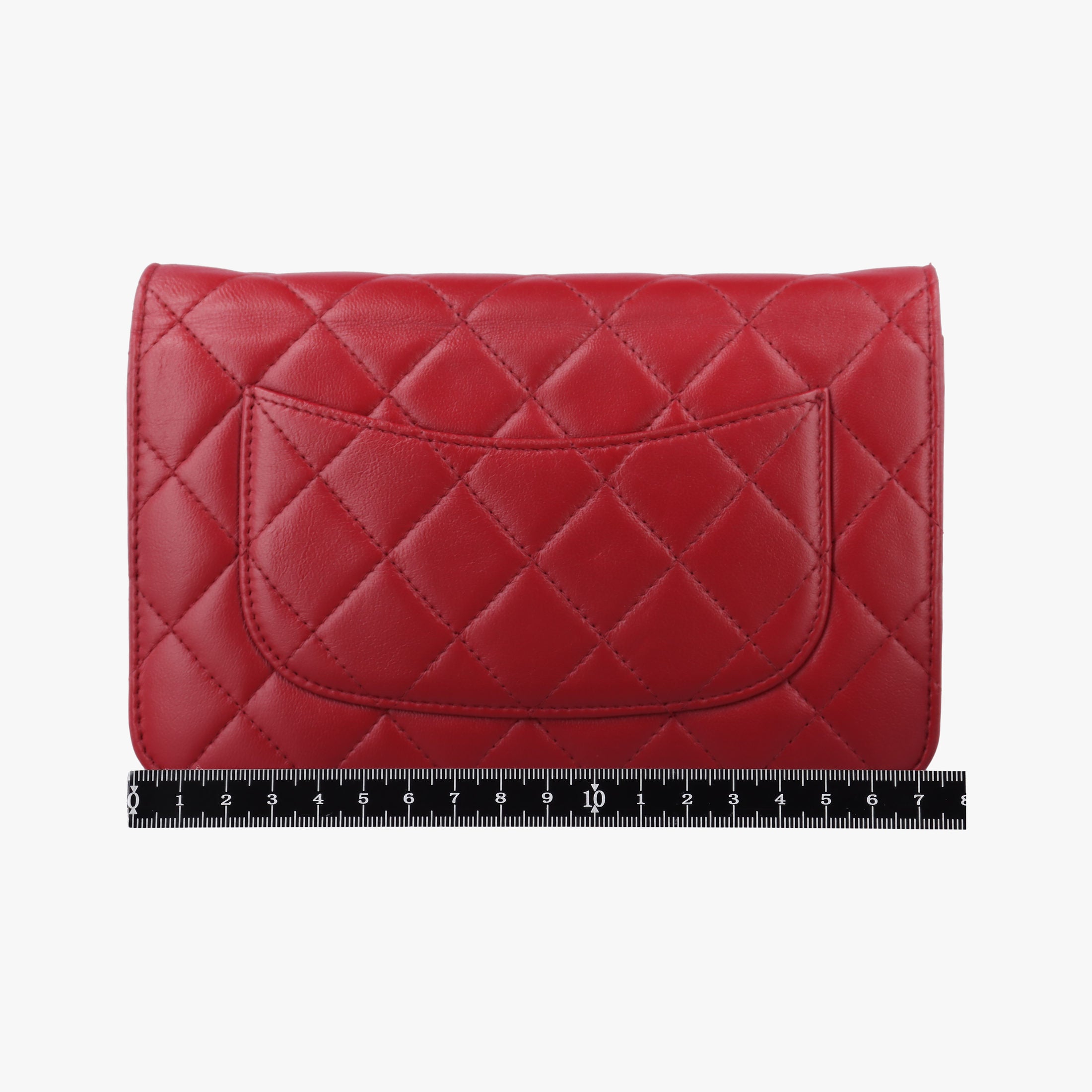 Pre-owned Chanel Matelasse coco mark Red lambskin A33814 shoulderbag | stylenewstar