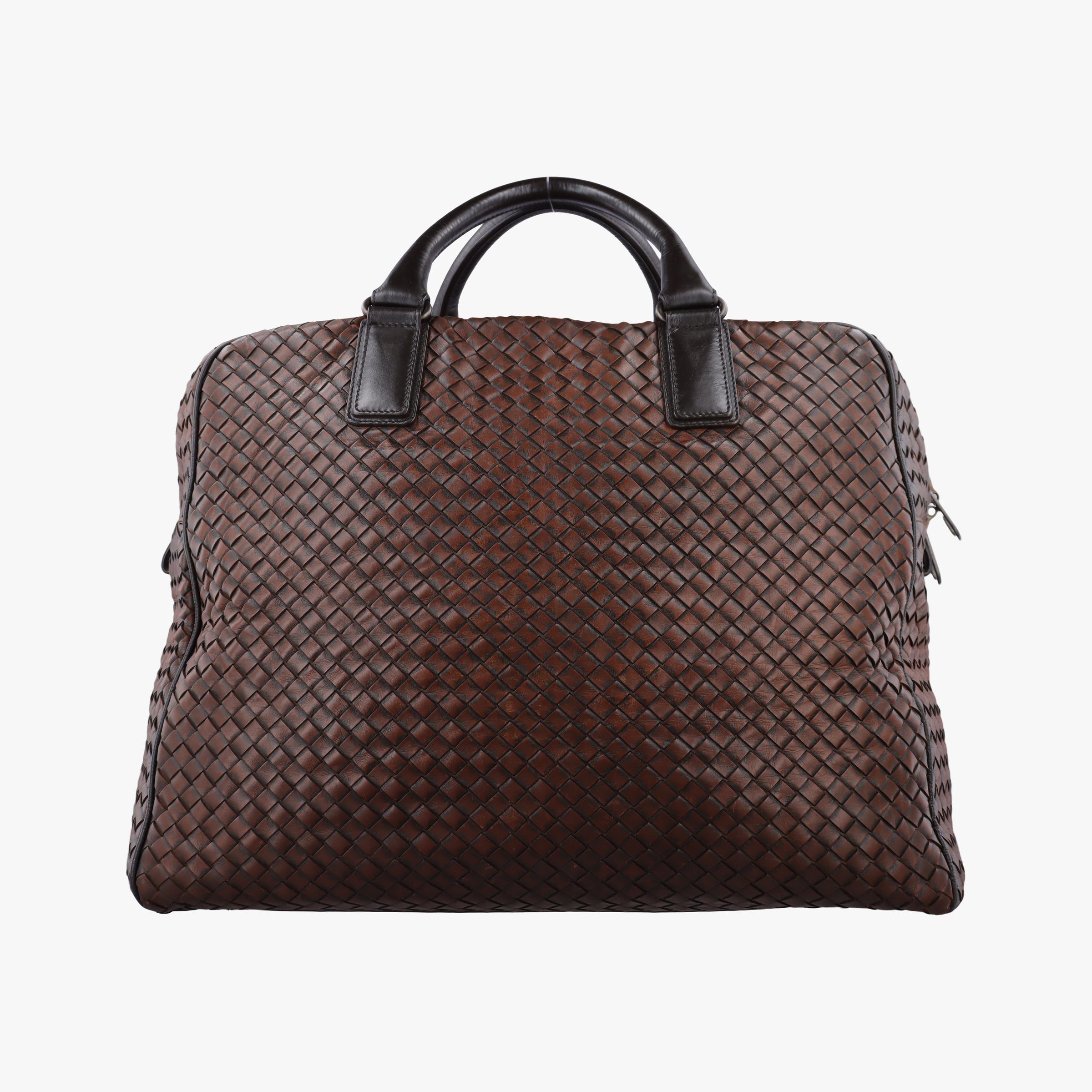 Pre-owned Bottega Veneta Intrecciato Brown lambskin  handbag | stylenewstar
