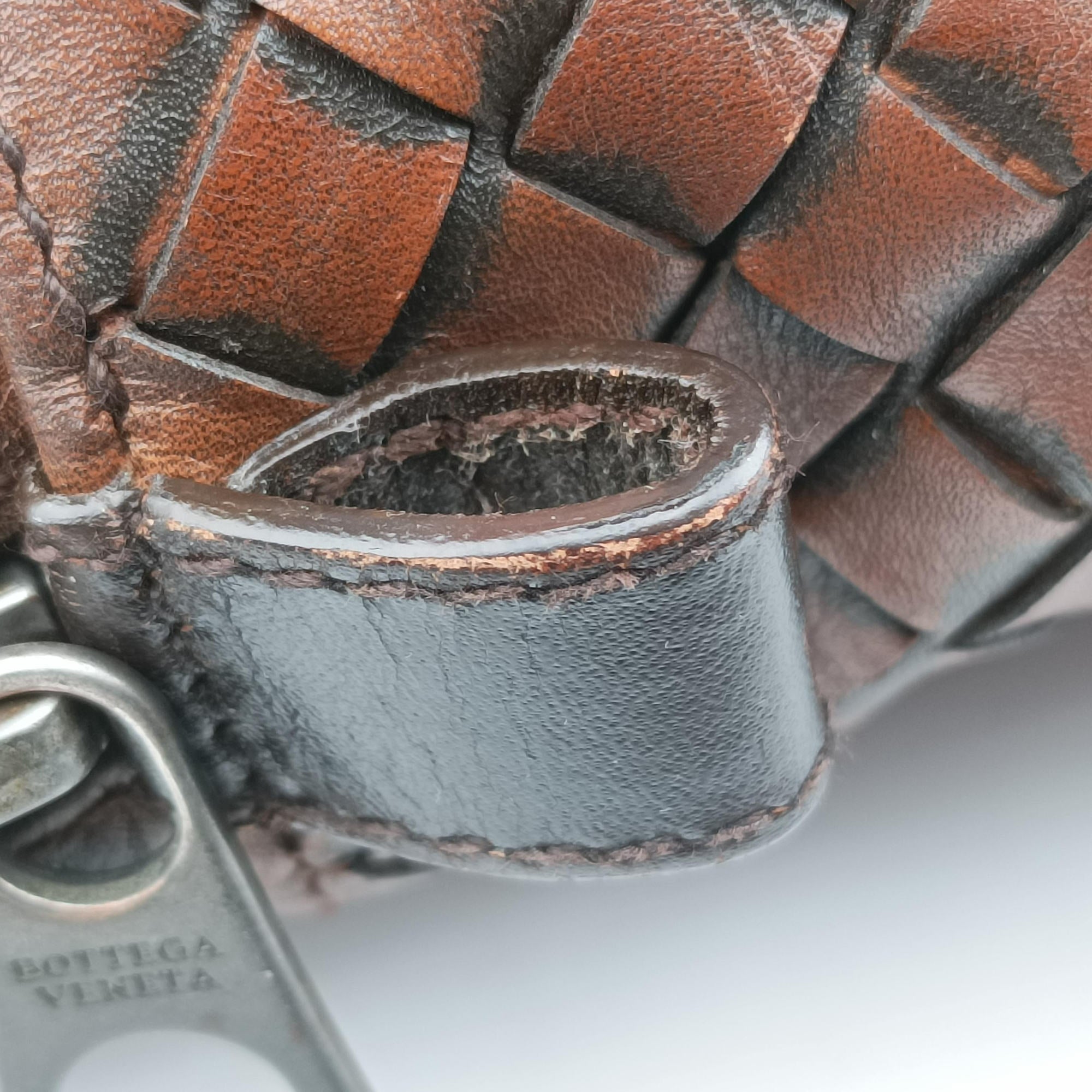 Pre-owned Bottega Veneta Intrecciato Brown lambskin  handbag | stylenewstar