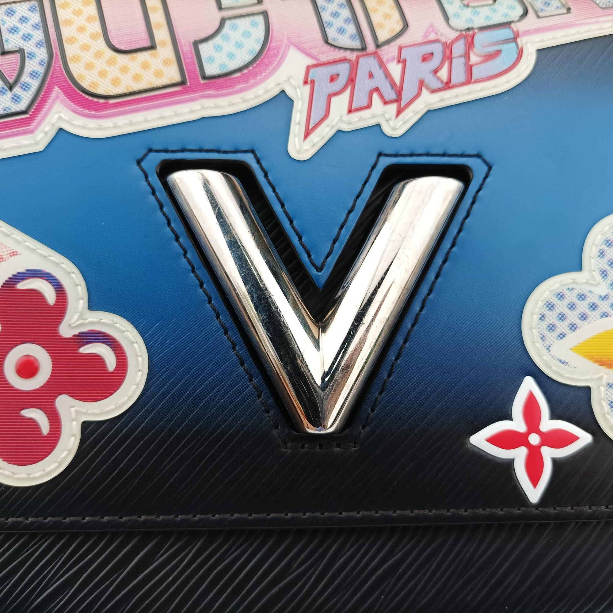 Vintage Louis Vuitton Twist MM Multicolor ×Black Epi   shoulderbag | stylenewstar