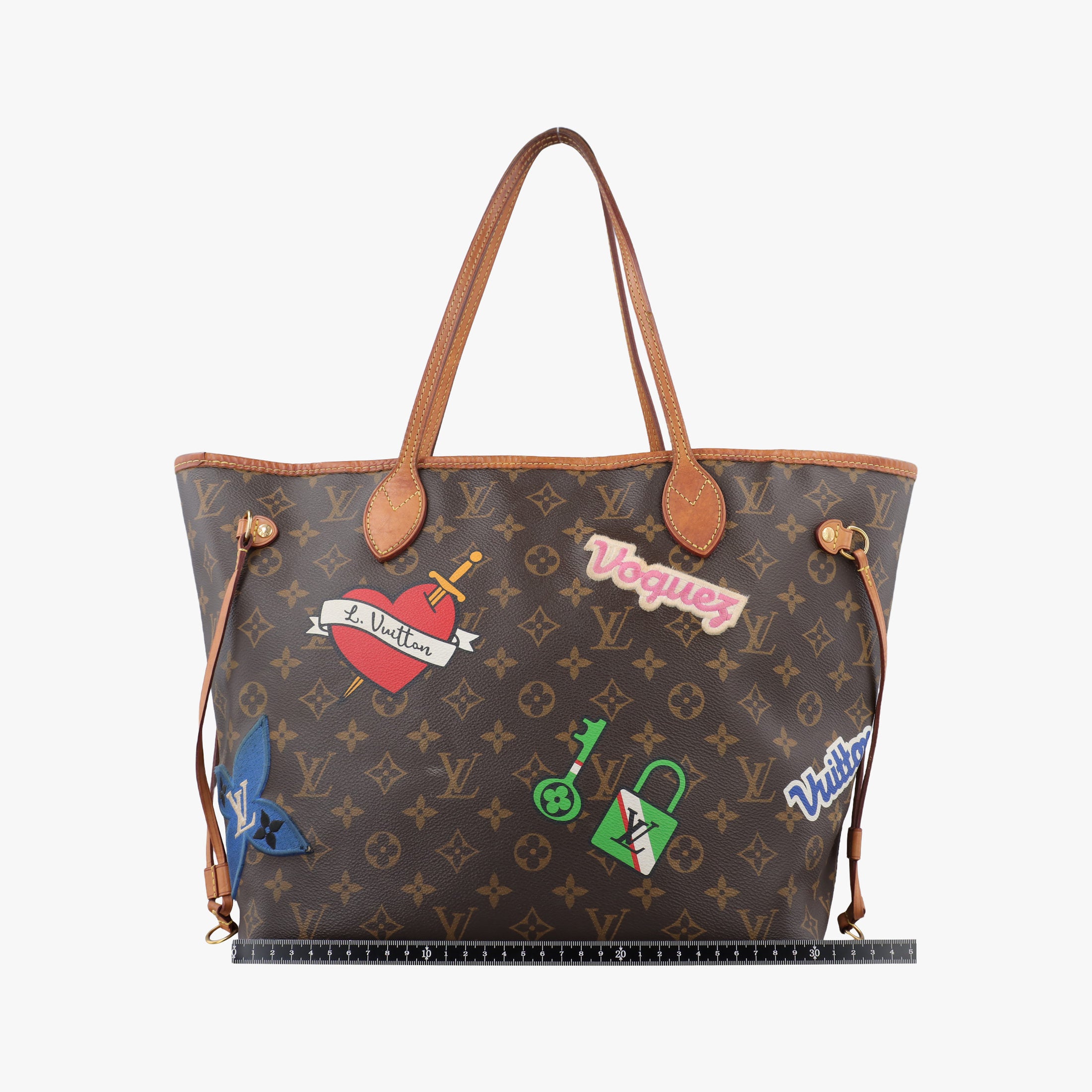 Pre-owned Louis Vuitton Neverfull MM brown×multi Monogram Canvas M43988 shoulderbag | stylenewstar