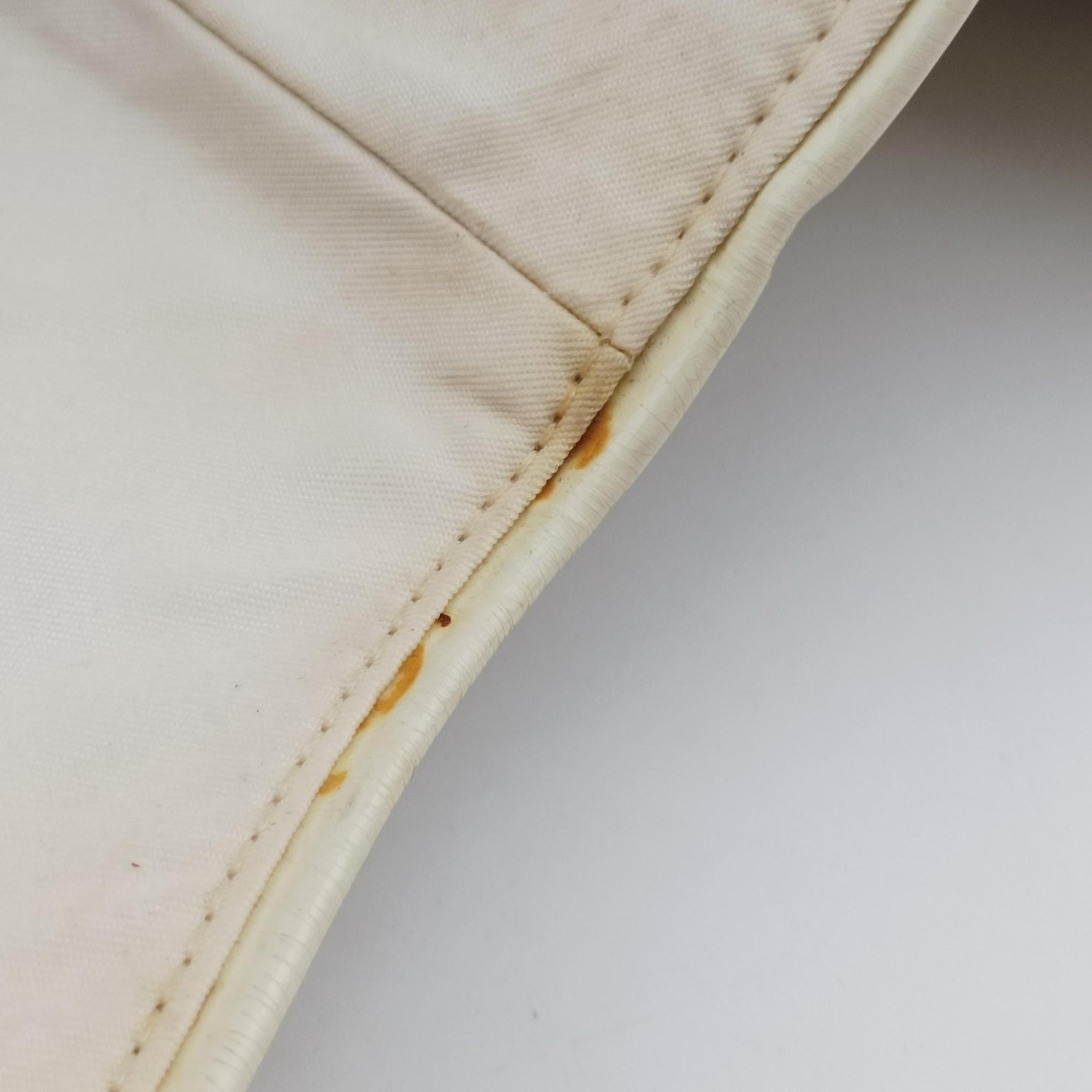 Pre-owned Christian Dior Saddle White Nylon × Leather  shoulderbag | stylenewstar