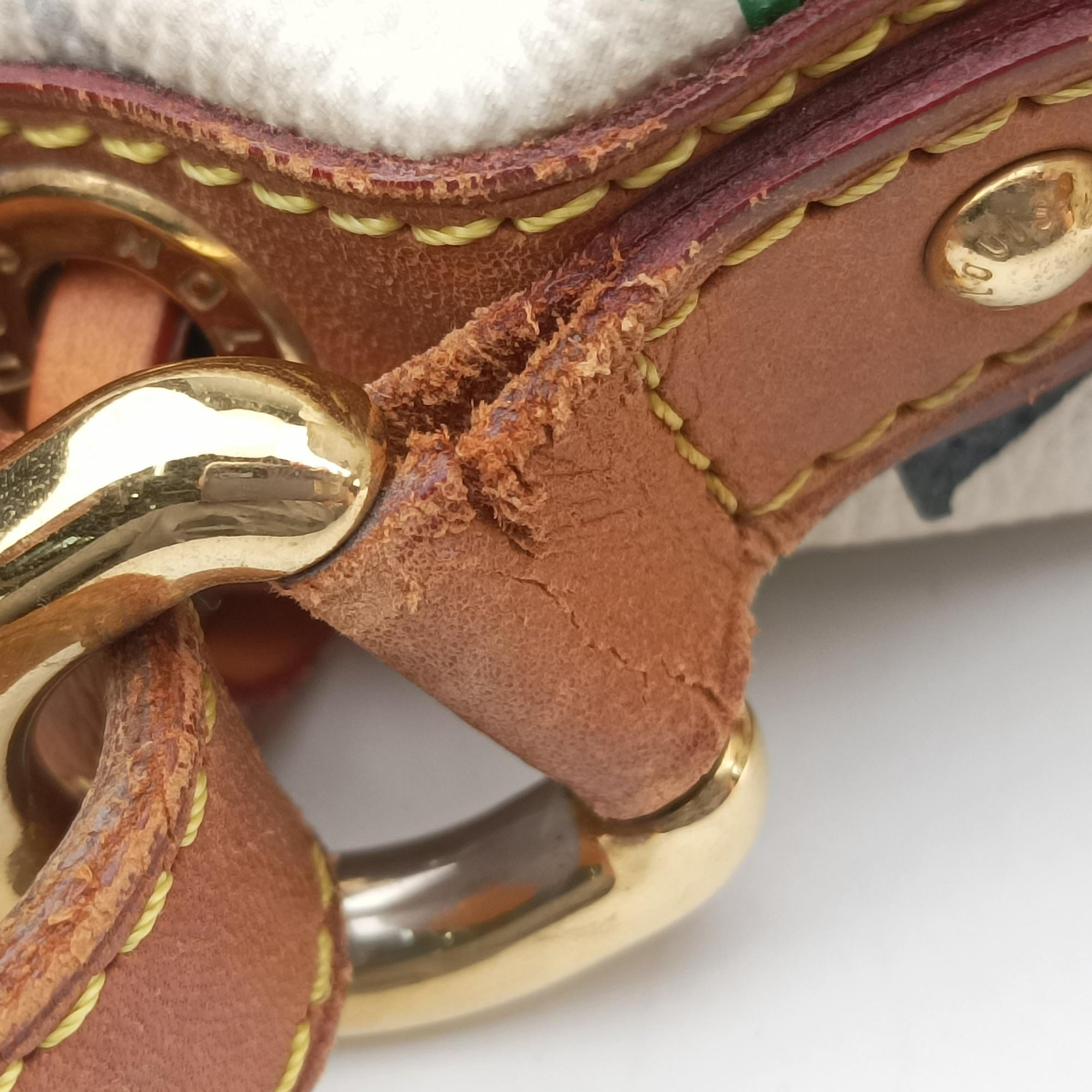 Pre-owned Louis Vuitton Petit NOe white Monogram Multicolor M42229 shoulderbag | stylenewstar