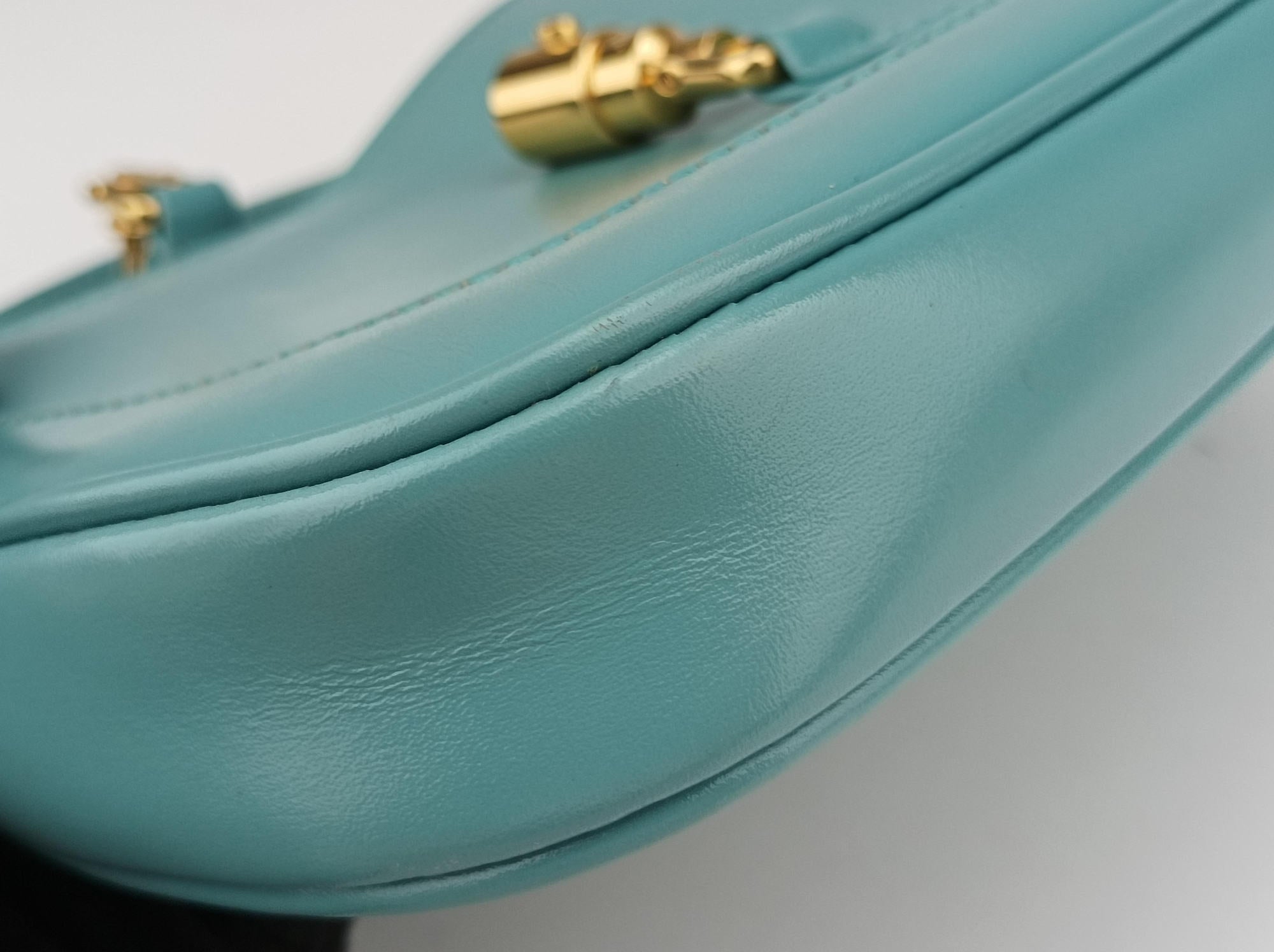 Vintage Gucci JACKIE 1961 Blue Leather 637091 shoulderbag | stylenewstar