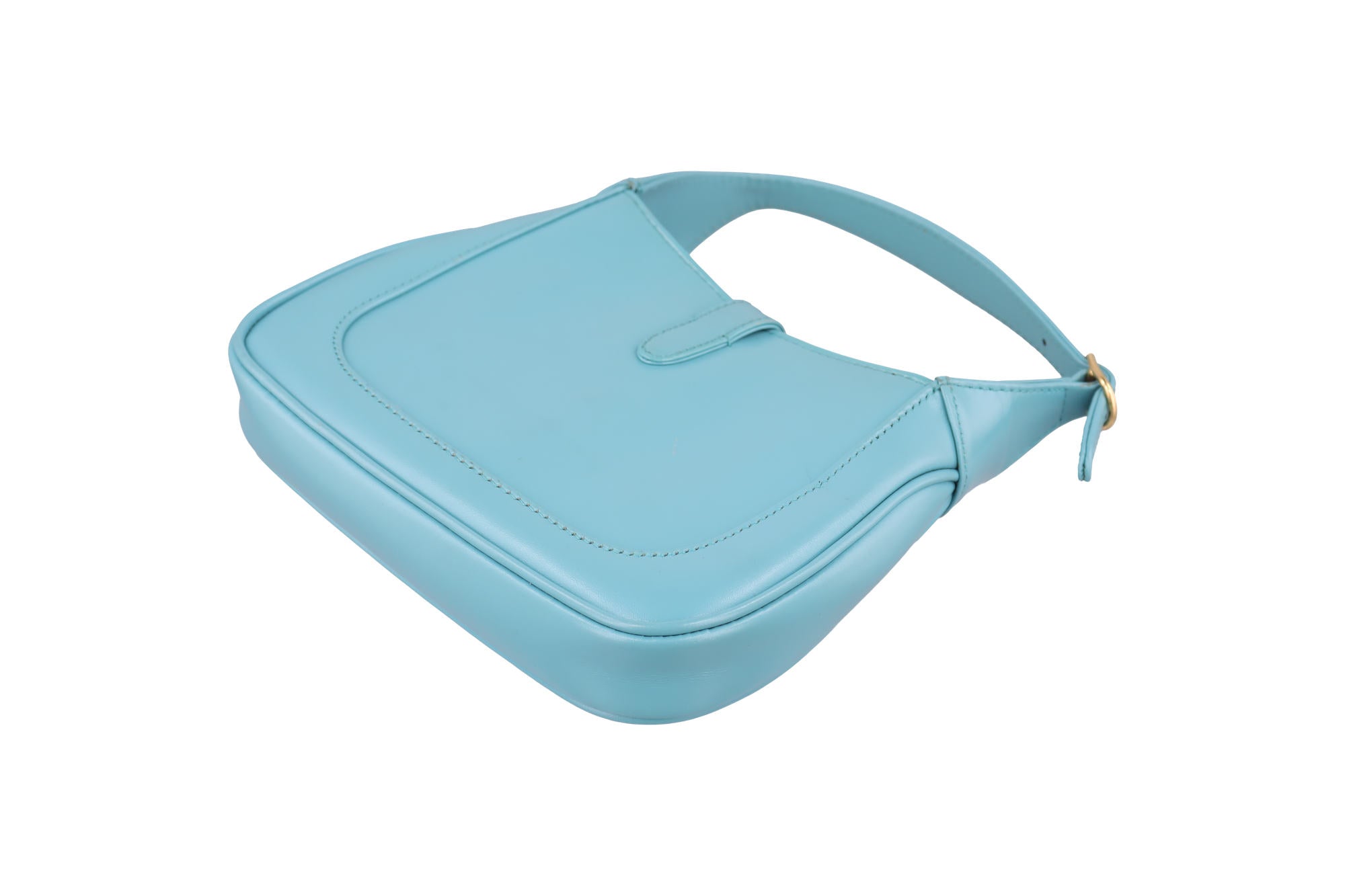 Vintage Gucci JACKIE 1961 Blue Leather 637091 shoulderbag | stylenewstar