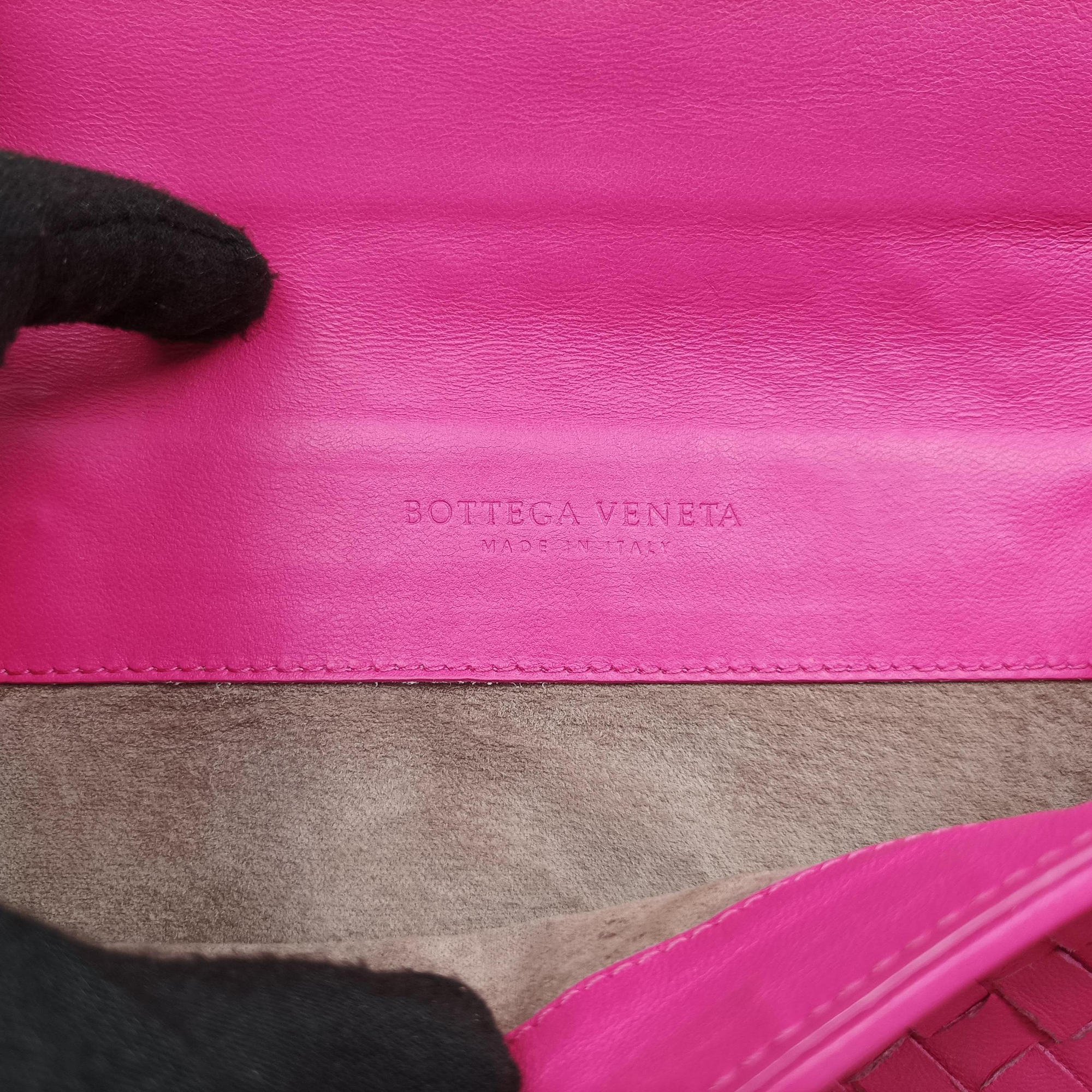Vintage Bottega Veneta Intrecciato Olimpia Pink lambskin  shoulderbag | stylenewstar