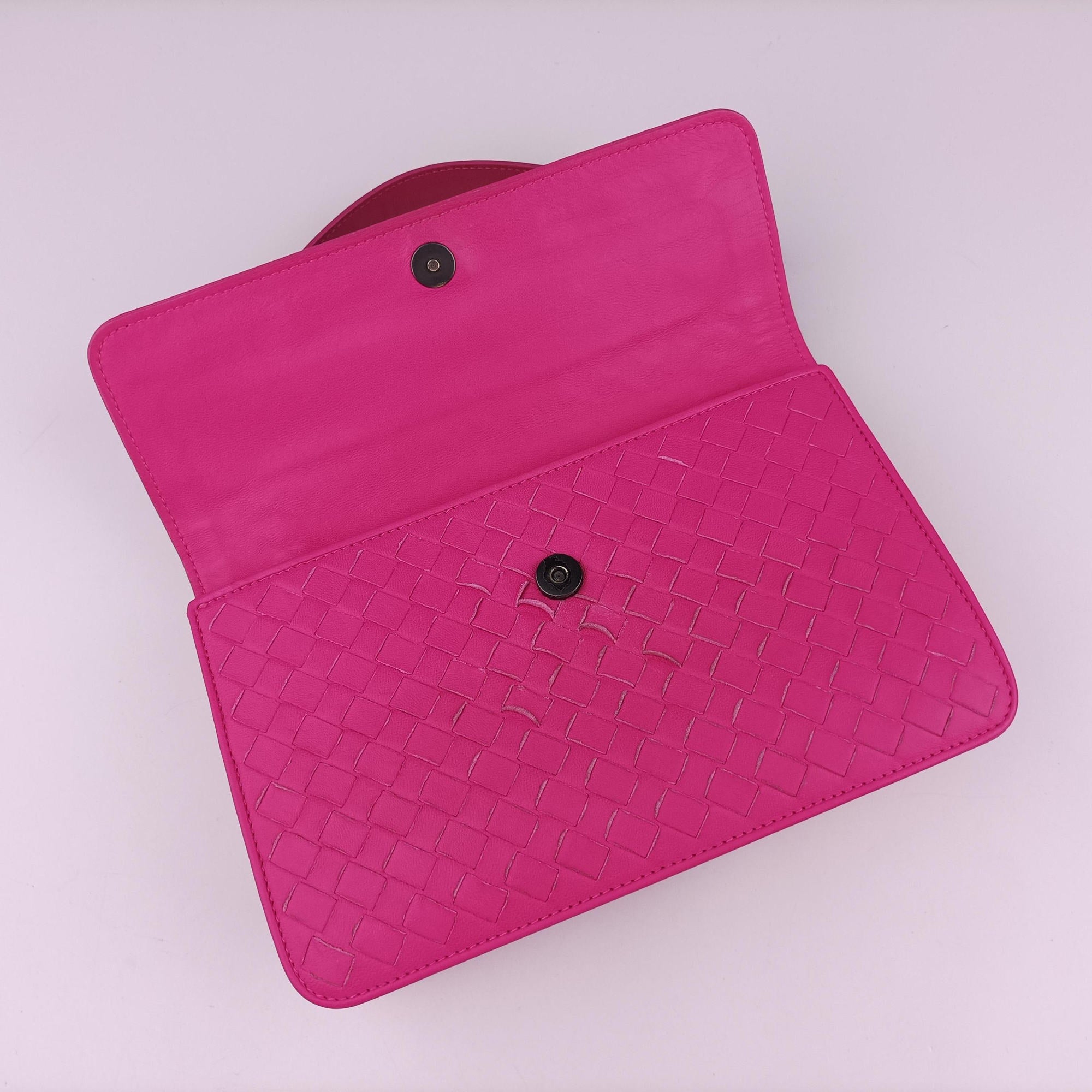 Vintage Bottega Veneta Intrecciato Olimpia Pink lambskin  shoulderbag | stylenewstar
