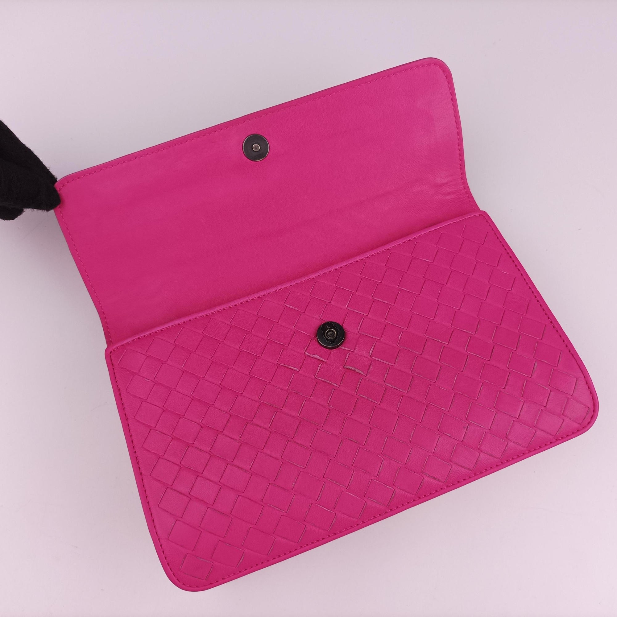 Vintage Bottega Veneta Intrecciato Olimpia Pink lambskin  shoulderbag | stylenewstar