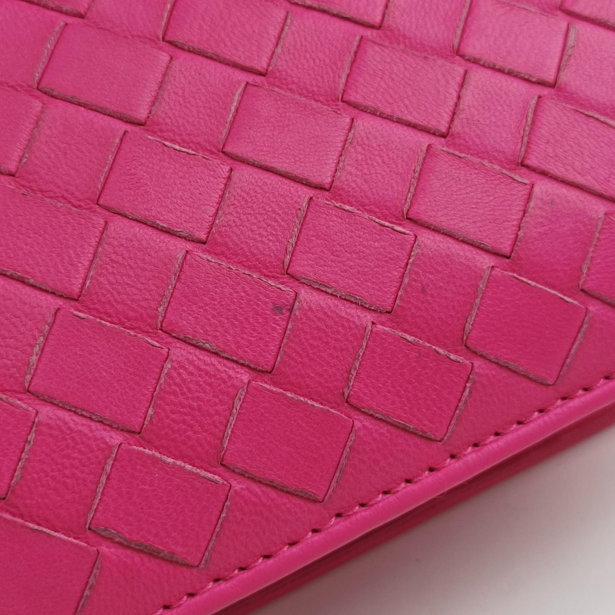 Vintage Bottega Veneta Intrecciato Olimpia Pink lambskin  shoulderbag | stylenewstar