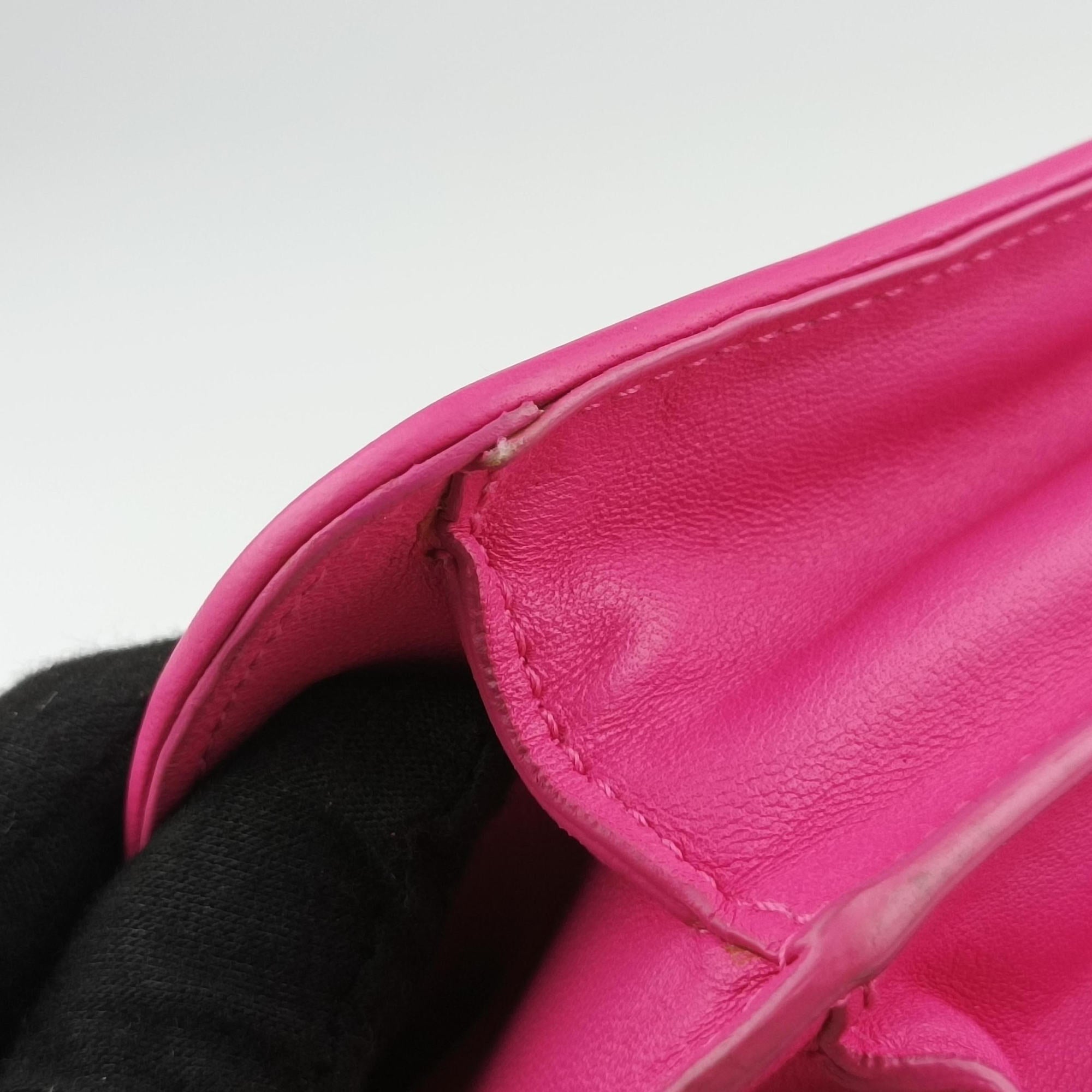 Vintage Bottega Veneta Intrecciato Olimpia Pink lambskin  shoulderbag | stylenewstar