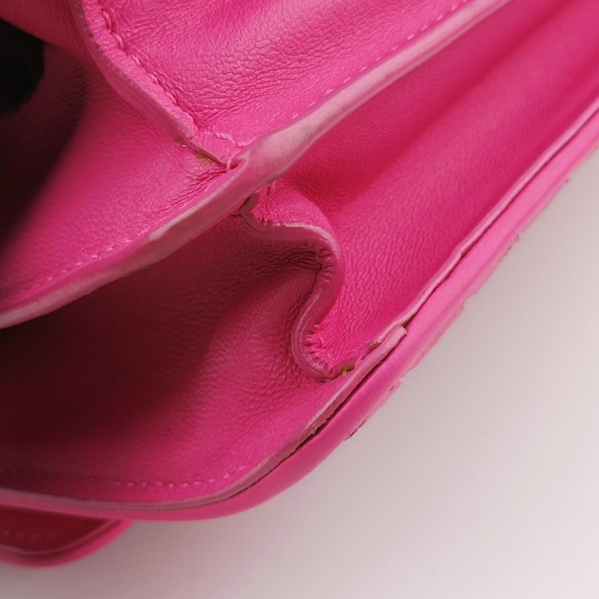 Vintage Bottega Veneta Intrecciato Olimpia Pink lambskin  shoulderbag | stylenewstar