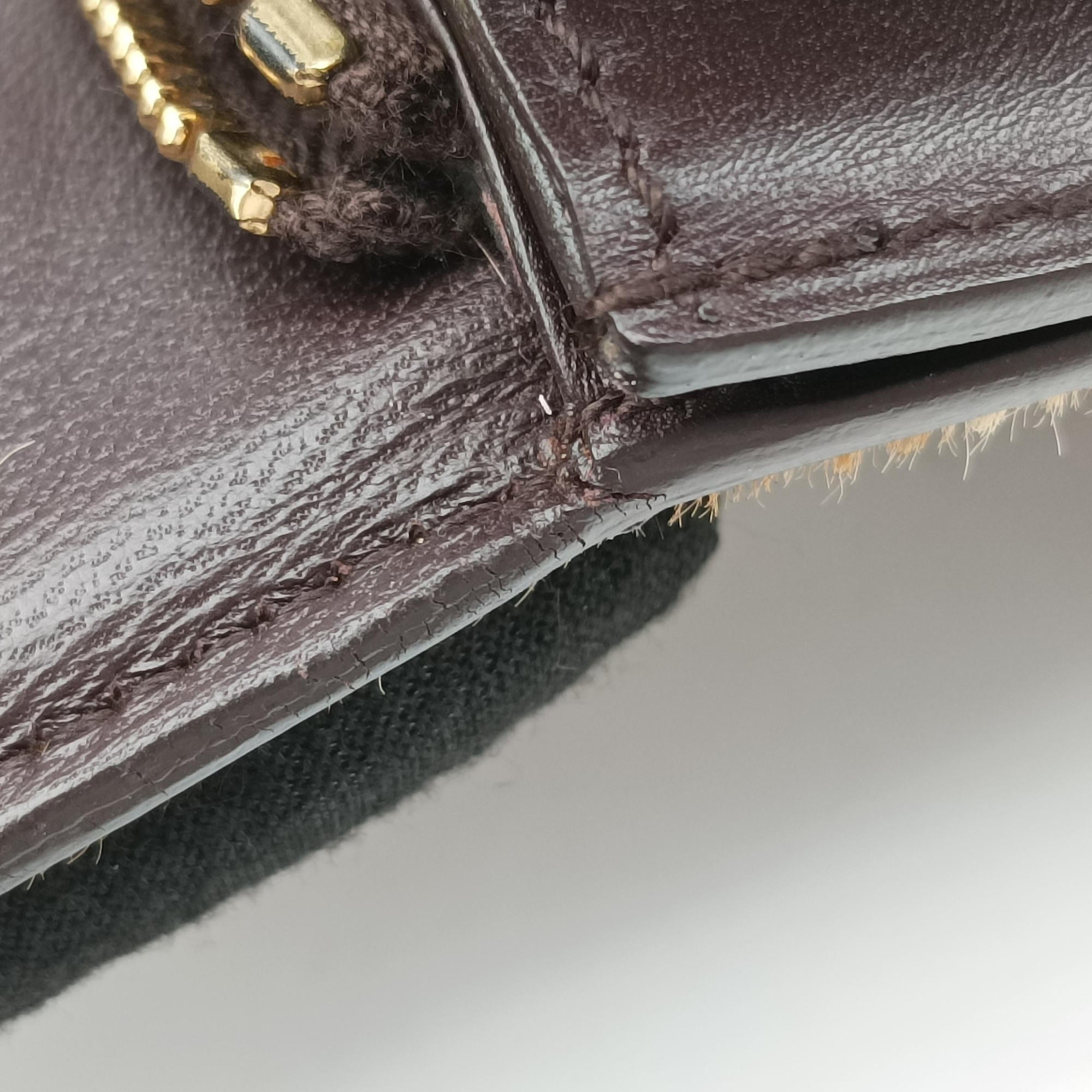 Secondhand Celine Classic Box Leopard ×Dark Brown Calfskin × Pony Hair  shoulderbag | stylenewstar