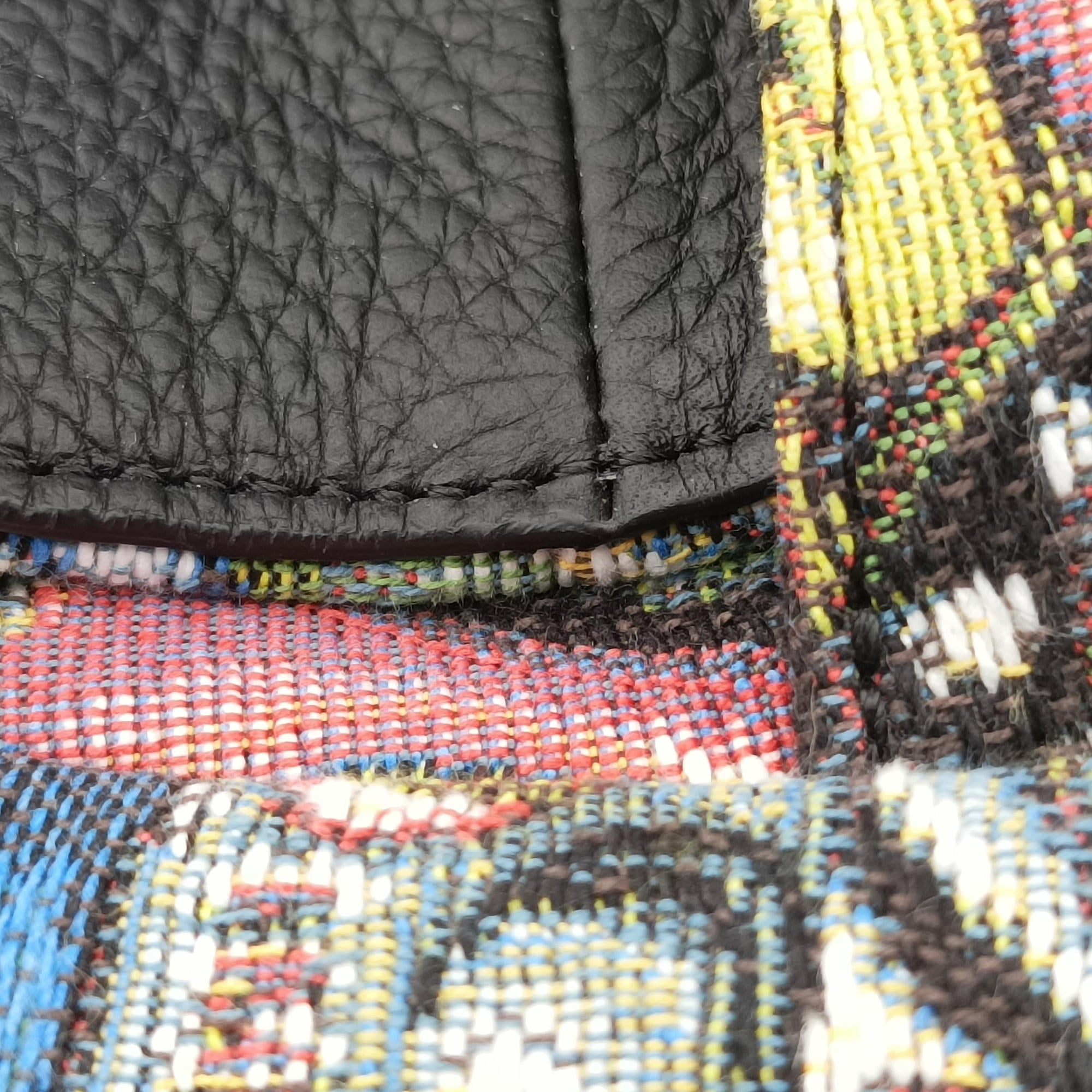 Pre-owned Christian Dior DIOR AND KENNY SCHARF Saddle Soft Multicolor Jacquard Canvas × Grained Calfskin  shoulderbag | stylenewstar