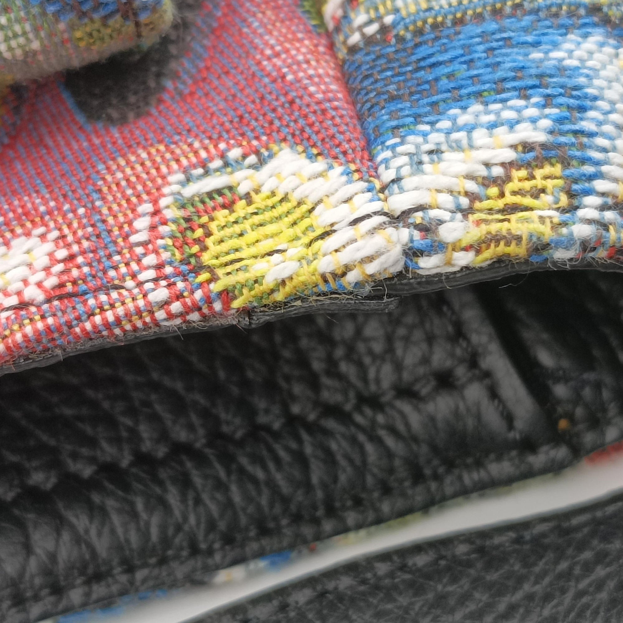 Pre-owned Christian Dior DIOR AND KENNY SCHARF Saddle Soft Multicolor Jacquard Canvas × Grained Calfskin  shoulderbag | stylenewstar