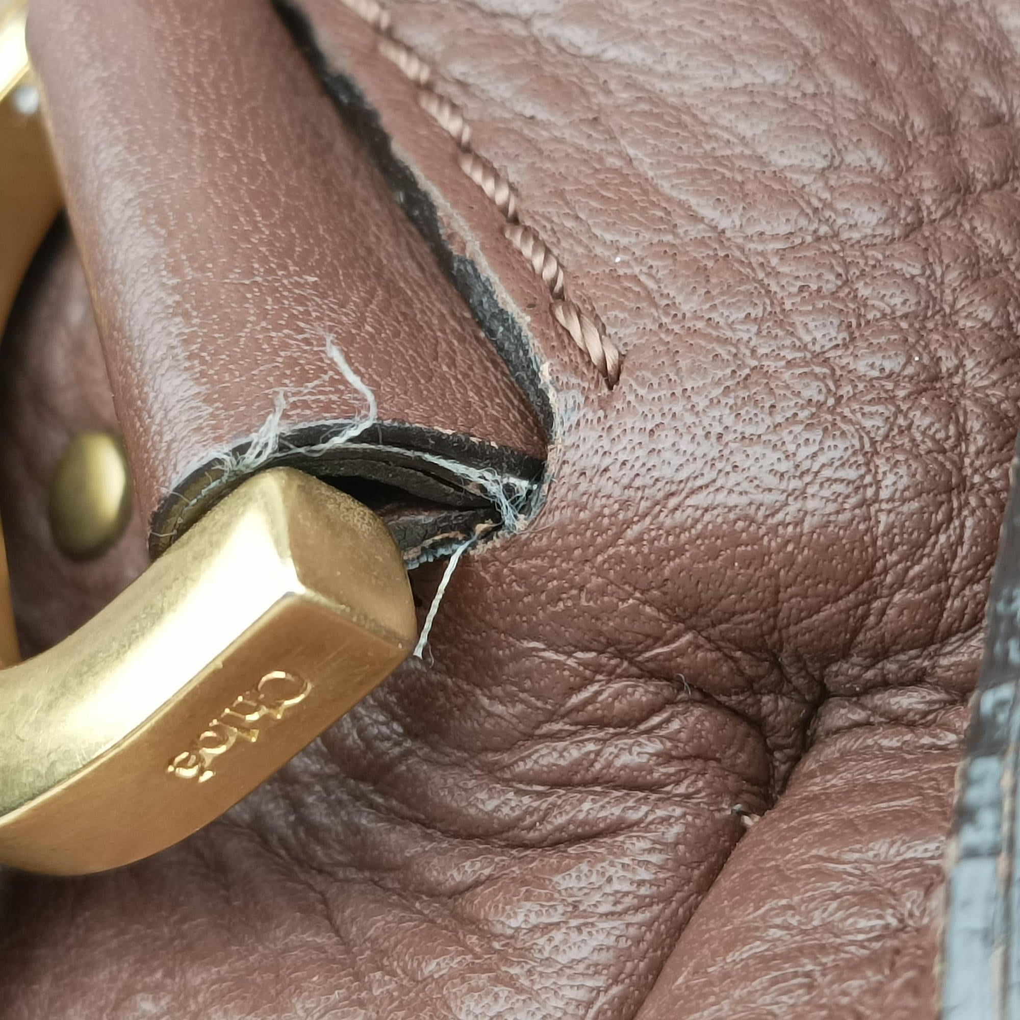 Vintage Chloe Mercy Brown Leather  shoulderbag | stylenewstar