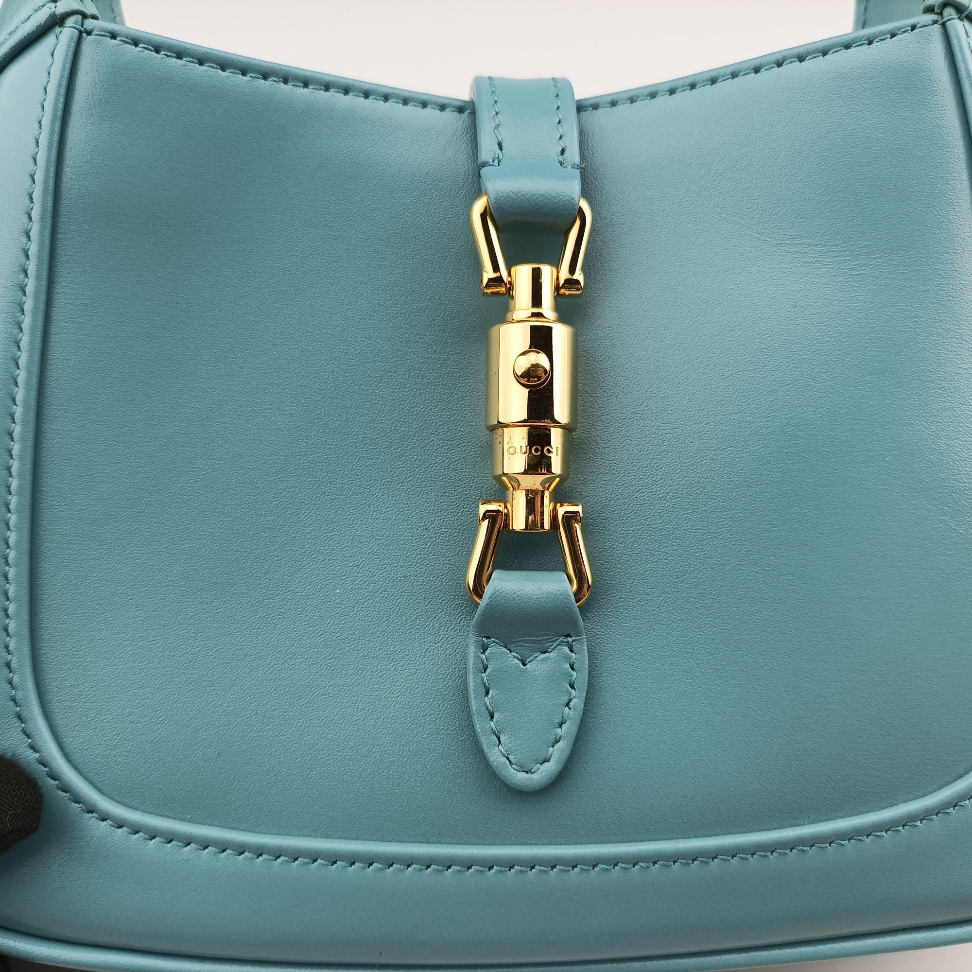 Vintage Gucci JACKIE 1961 Blue Leather 637091 shoulderbag | stylenewstar