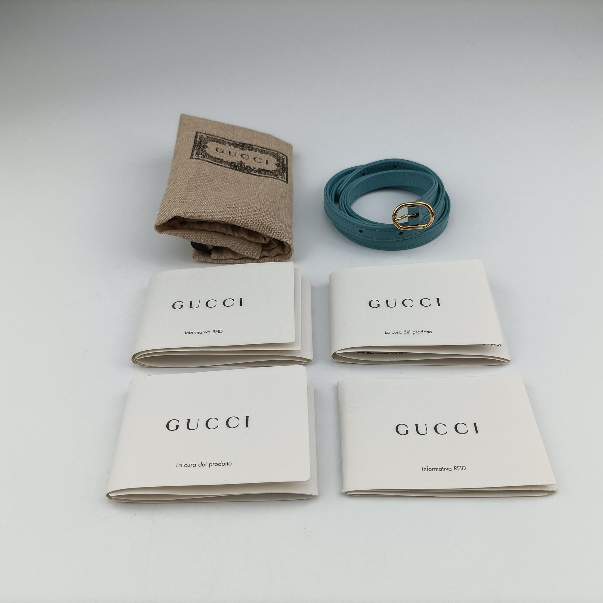 Vintage Gucci JACKIE 1961 Blue Leather 637091 shoulderbag | stylenewstar